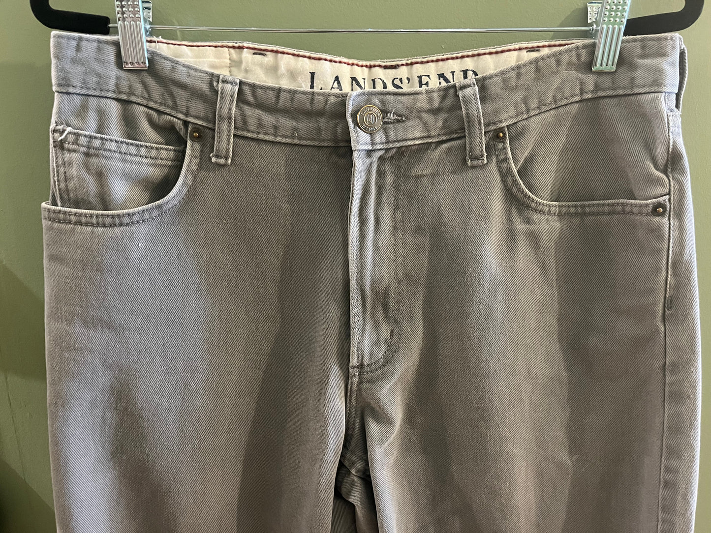 Grey Land’s End jeans, 33/large