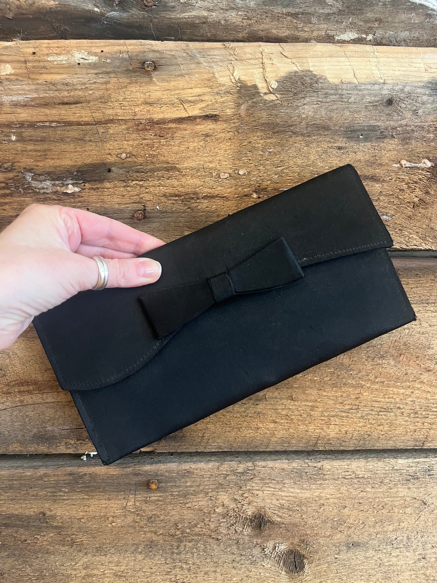 Vintage 1960’s Black Tie Clutch