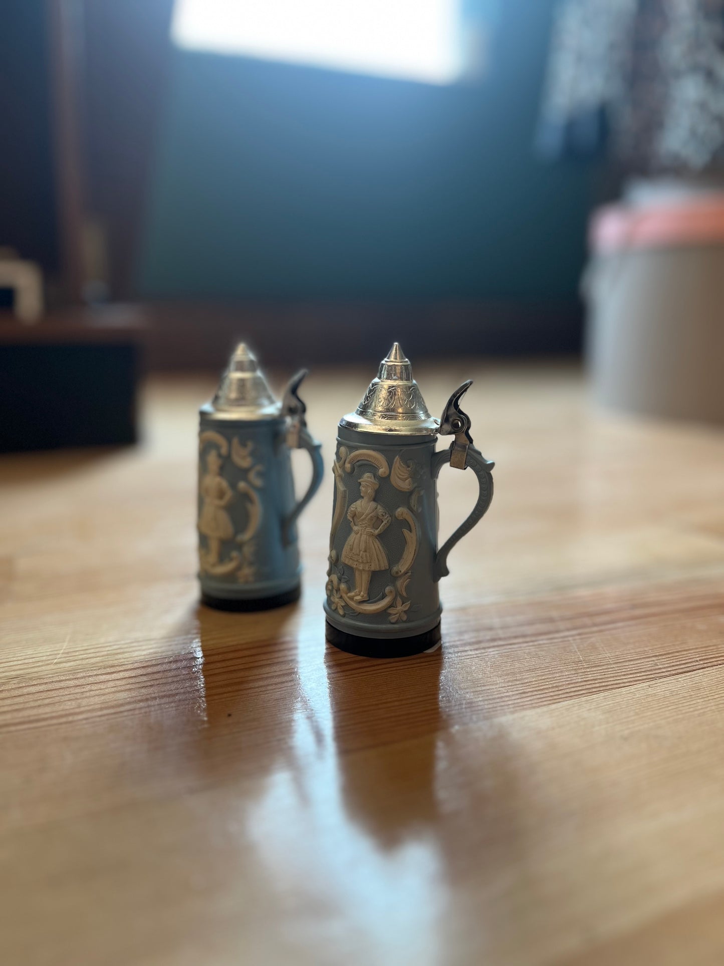 Vintage Beer Stein Salt and Pepper Shakers
