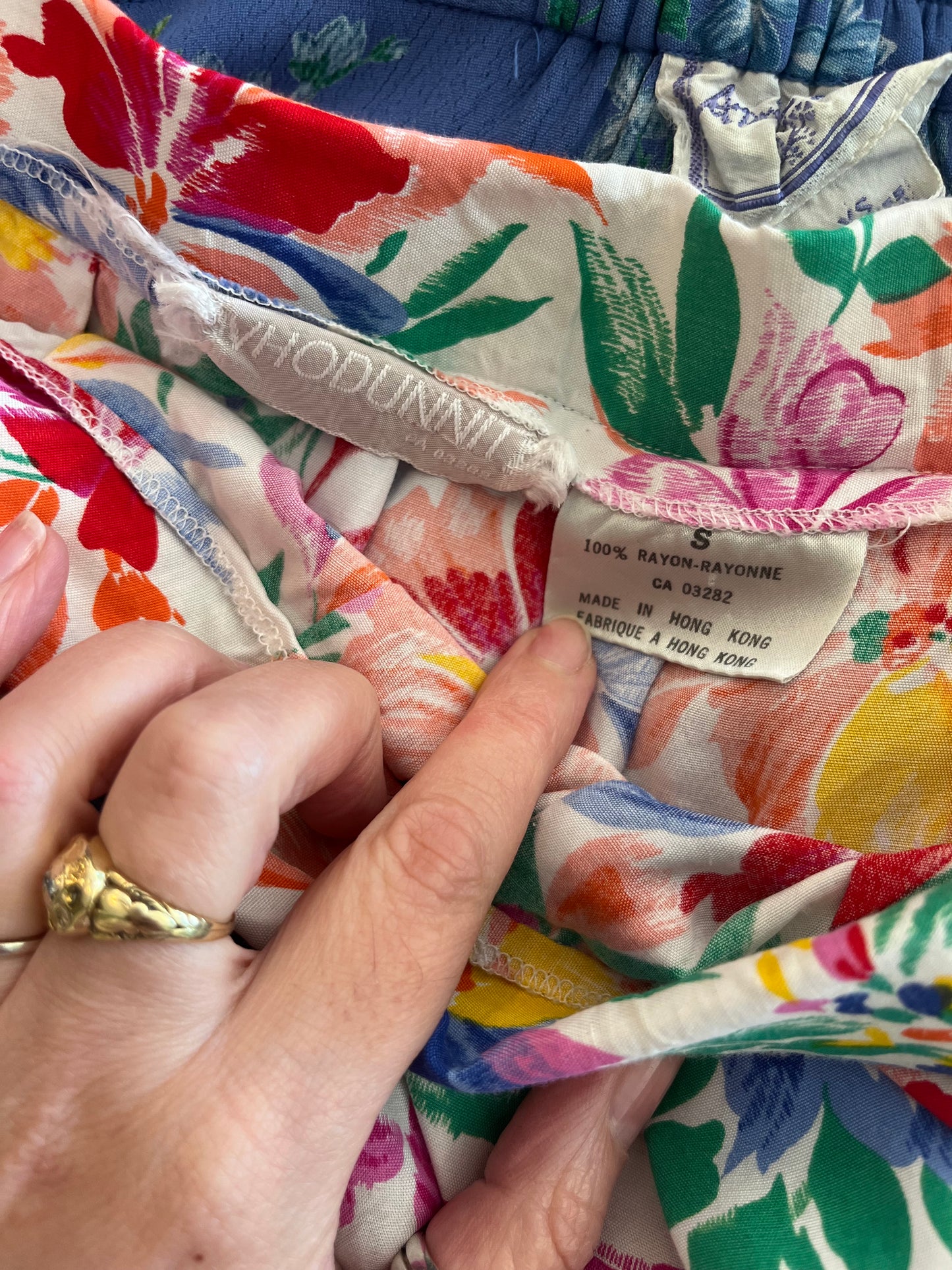 Vintage whodunnit floral skirt, s/m