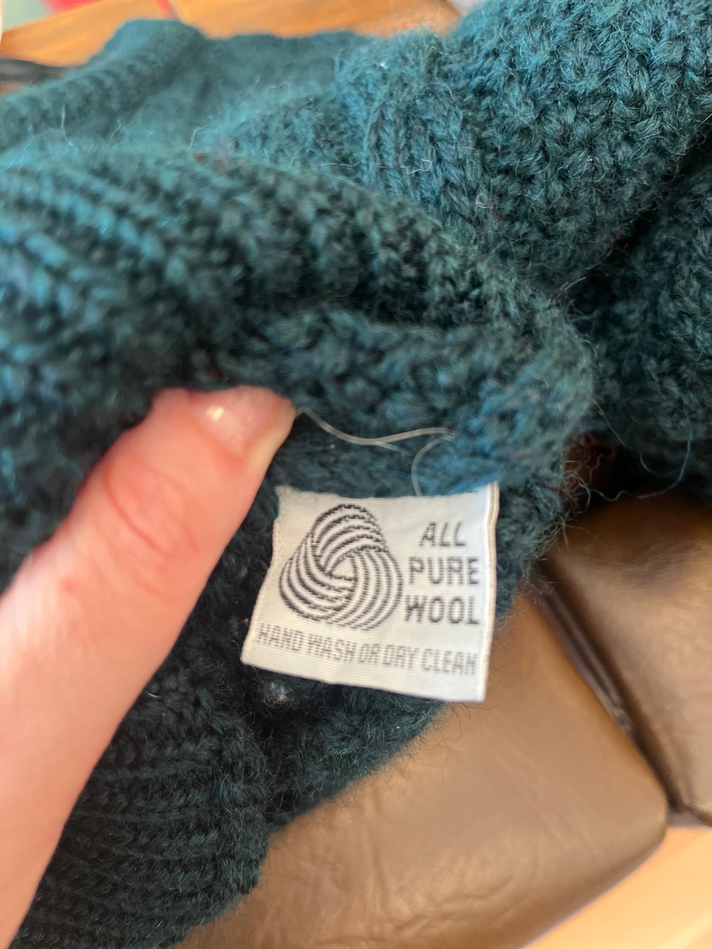 Vintage L.L. Bean dark green wool sweater, xl