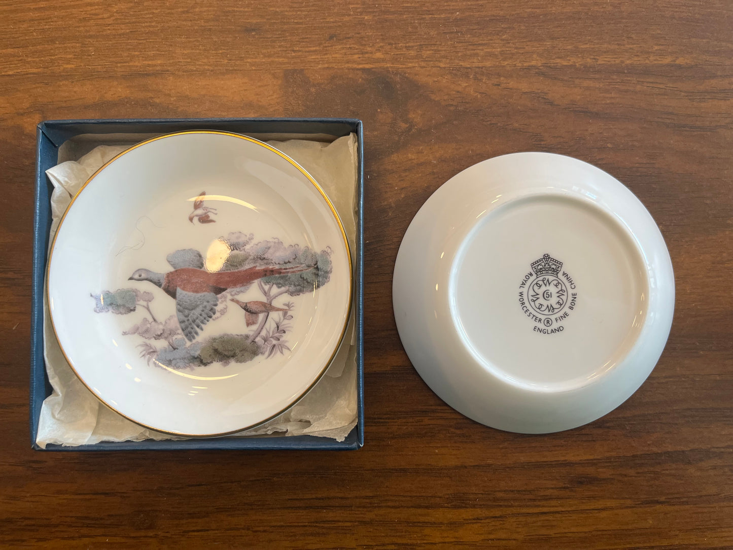 Royal Worcester China Plates, Set of Two