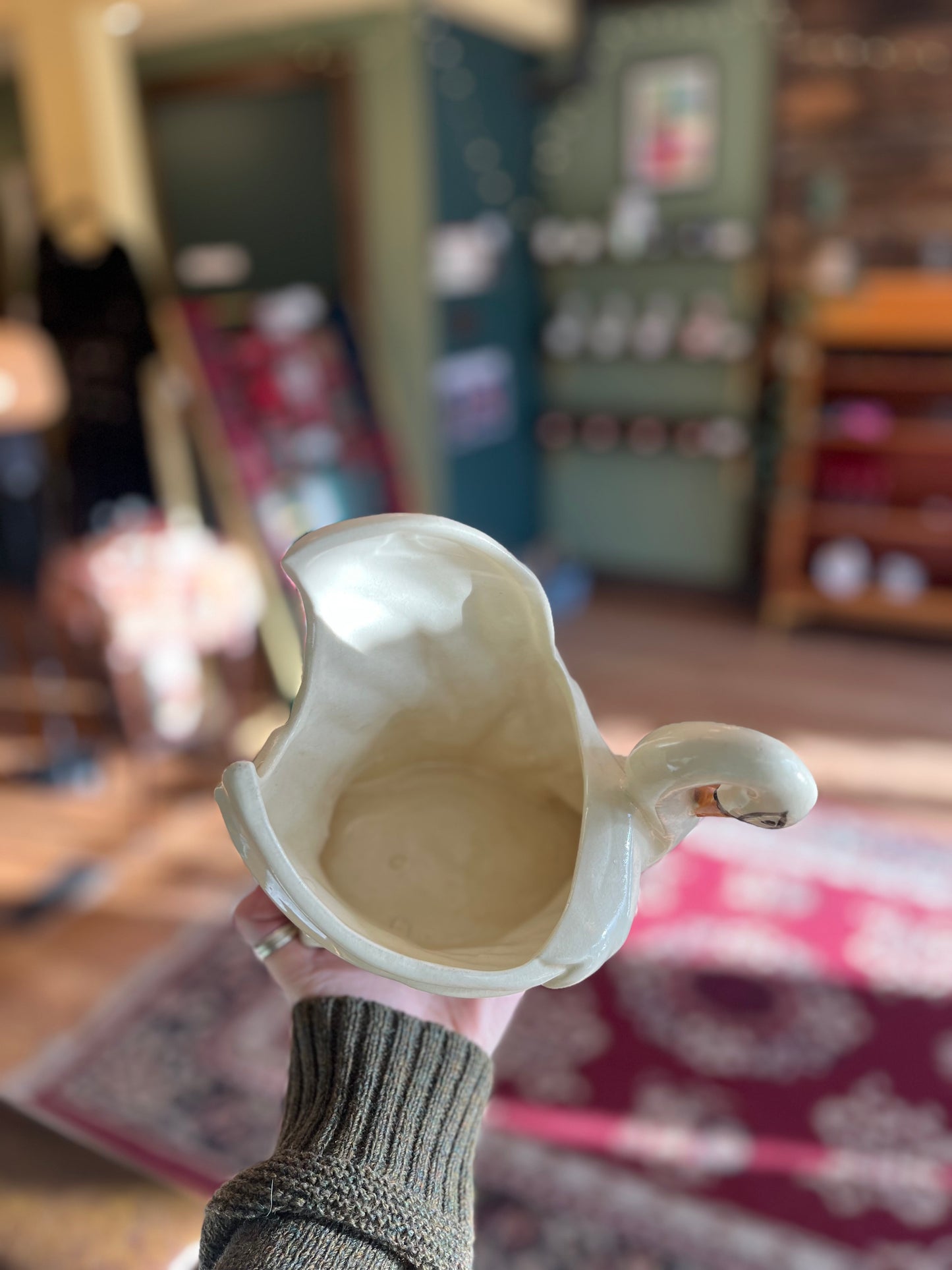 Vintage Ceramic Swan Dish