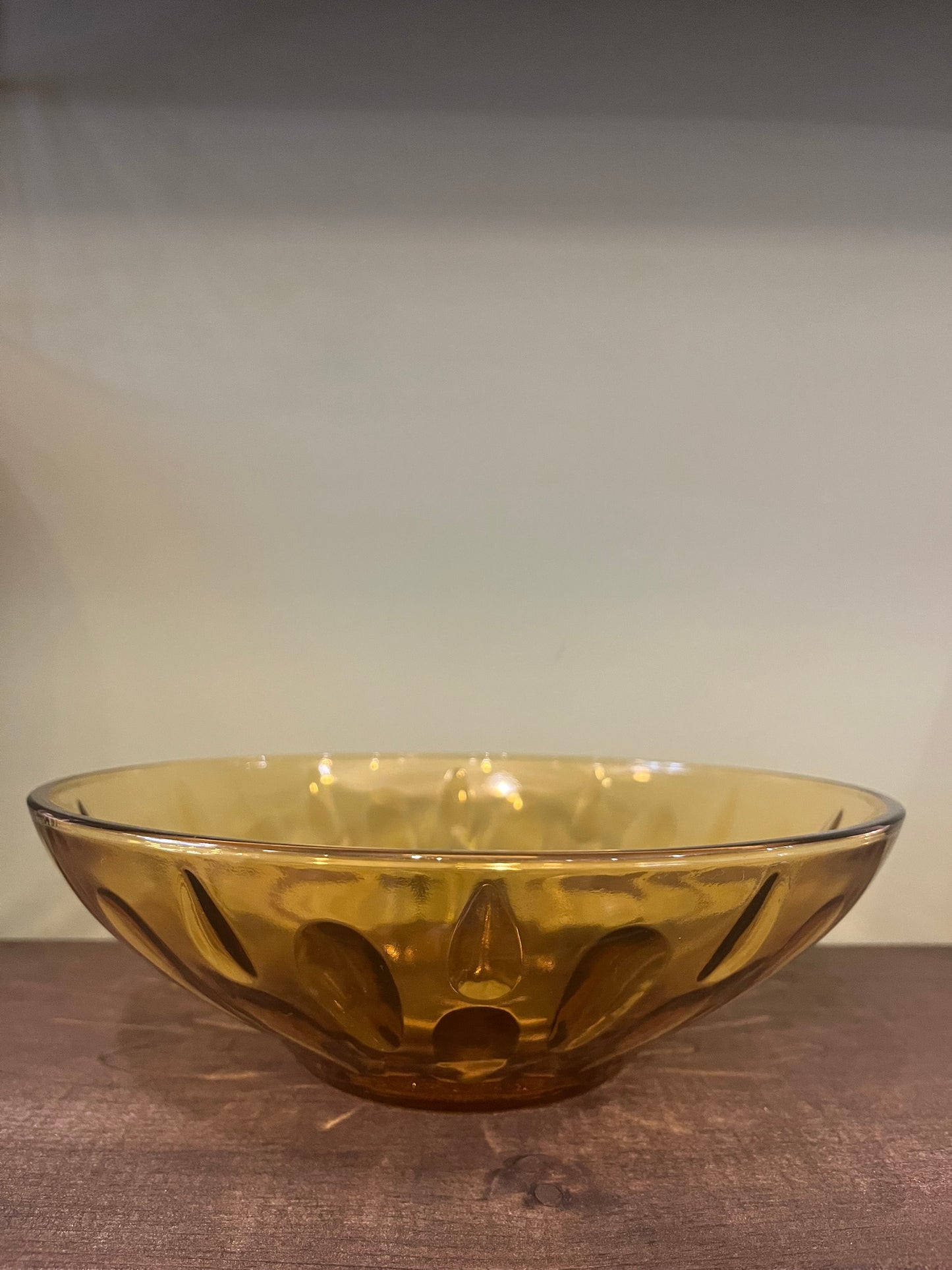 Vintage amber serving bowl