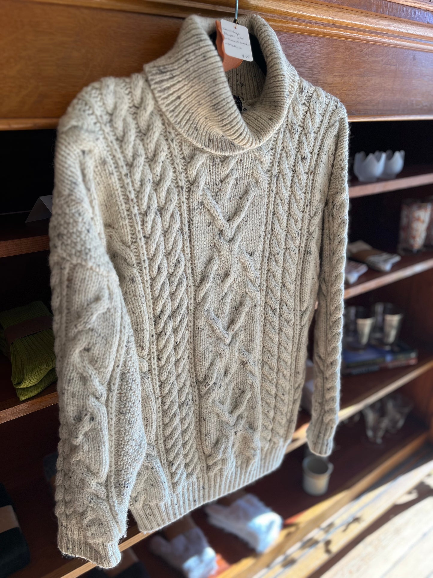 Non vintage Dhupar wool turtleneck sweater, medium