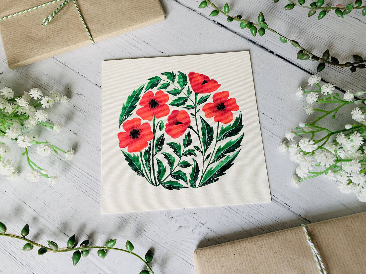Poppies Greeting Card