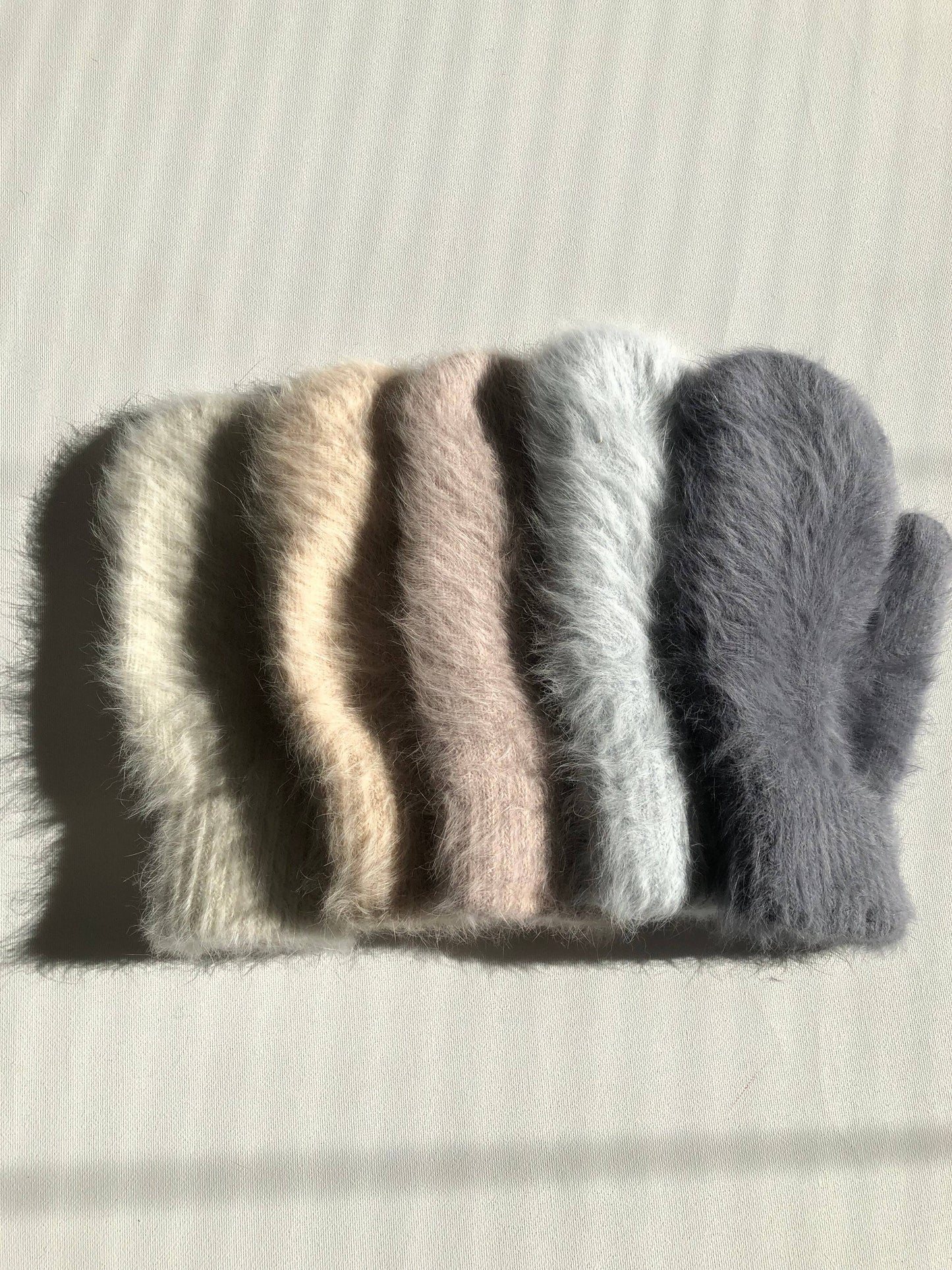 Billy Bamboo fluffy angora mittens