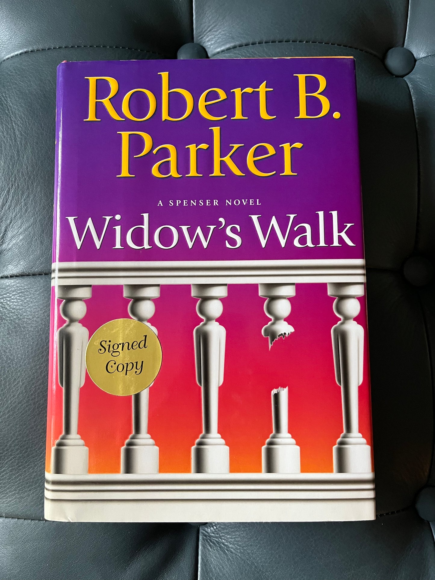 Robert B. Parker “Widow’s Walk” First Edition Signed Hardcover Book