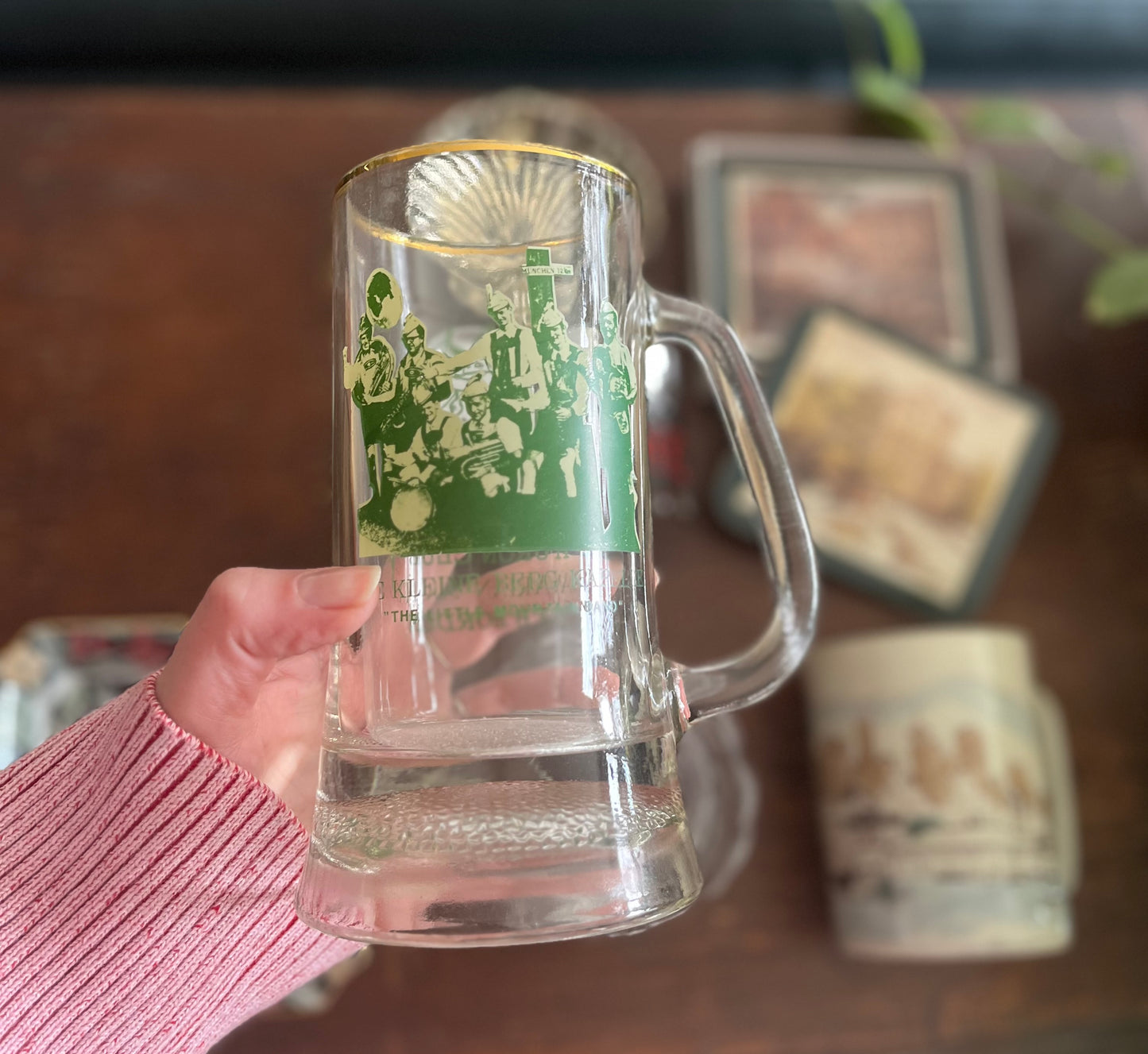 Vintage Glass Beer Mug