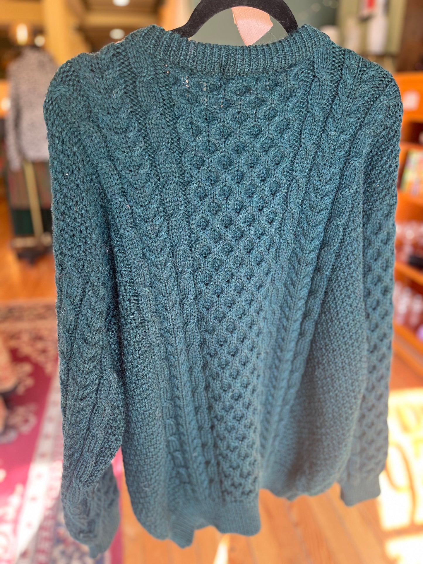 Vintage L.L. Bean dark green wool sweater, xl