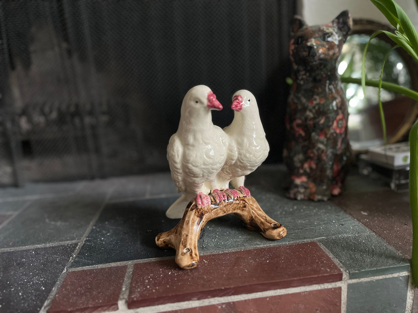 Vintage Ceramic Birds Figurine