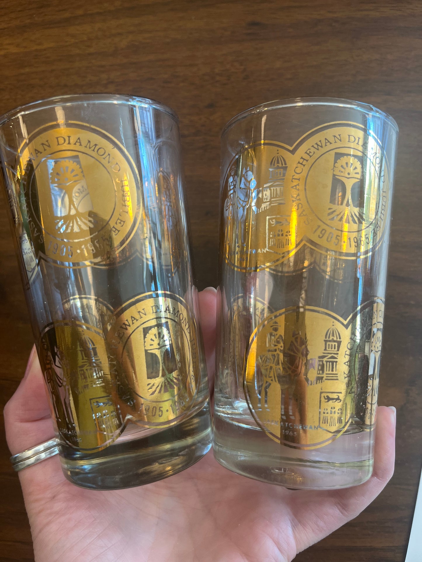 Sask Tumblers, set of 2