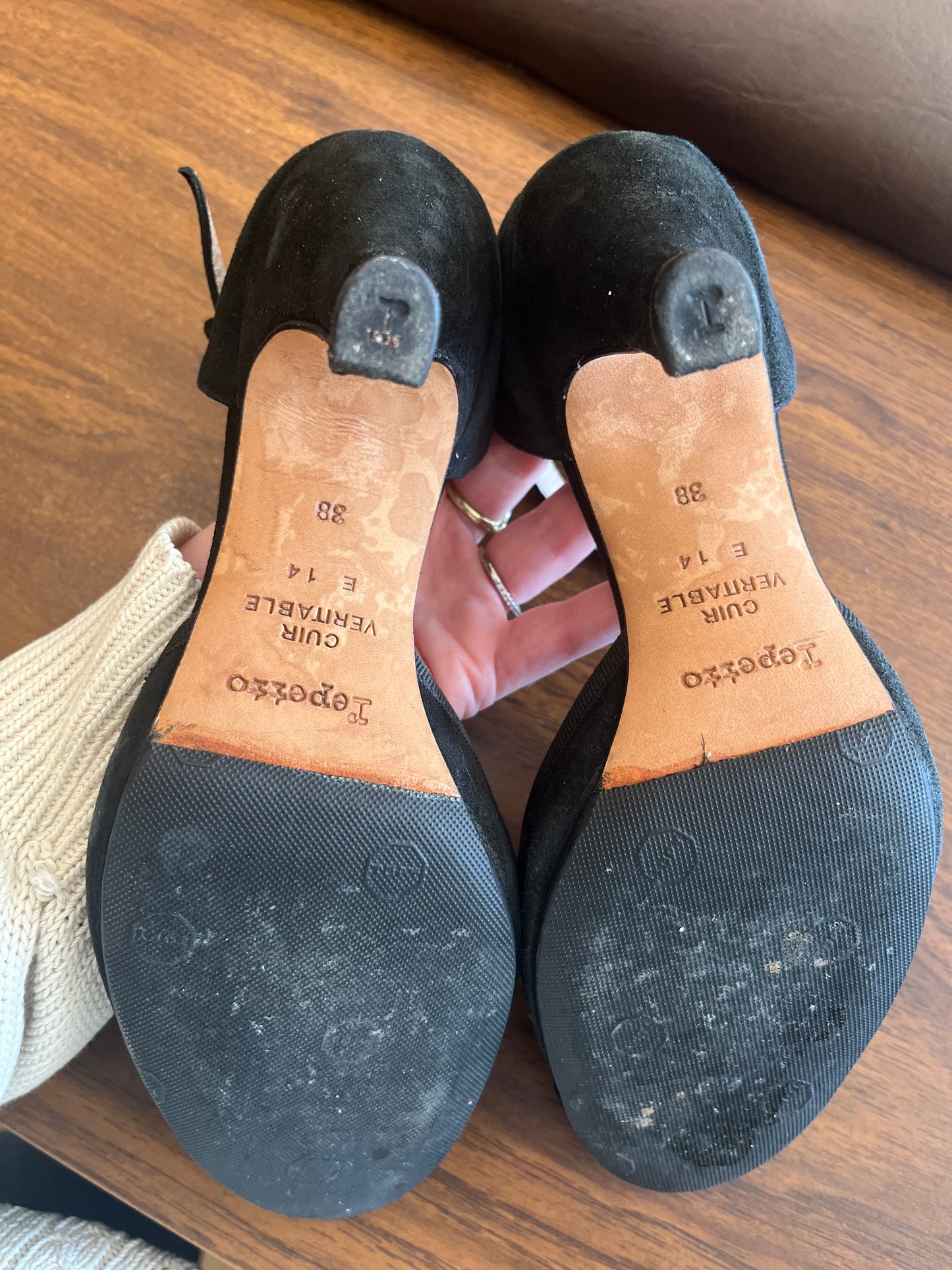 Repetto black heels, 38