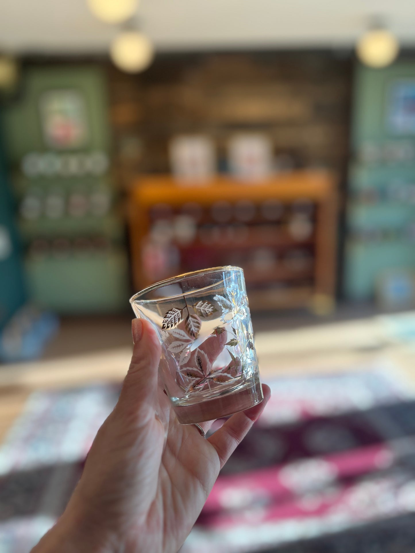Vintage Dominion Gold Leaf Glasses