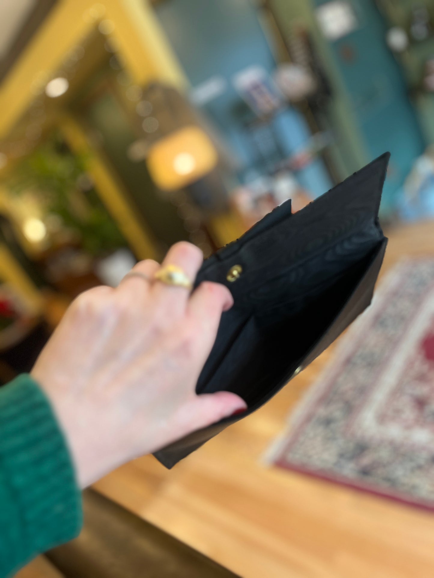 Vintage 1960’s Black Tie Clutch