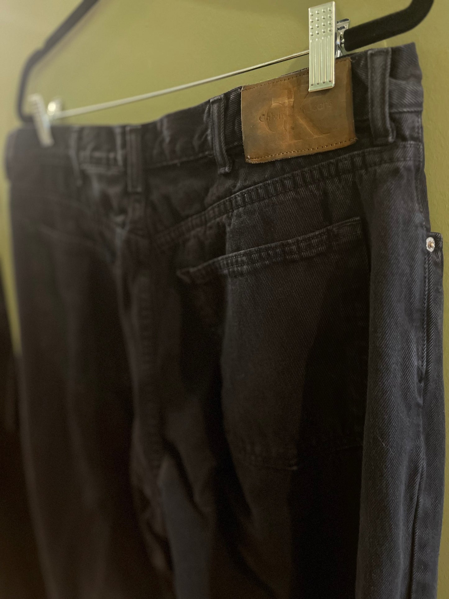 Vintage 90’s Calvin Klein black jeans, 38/XL