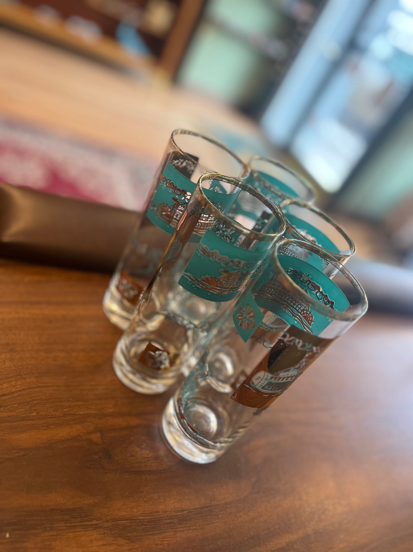 Vintage Catamaran Highball/Collins Glasses