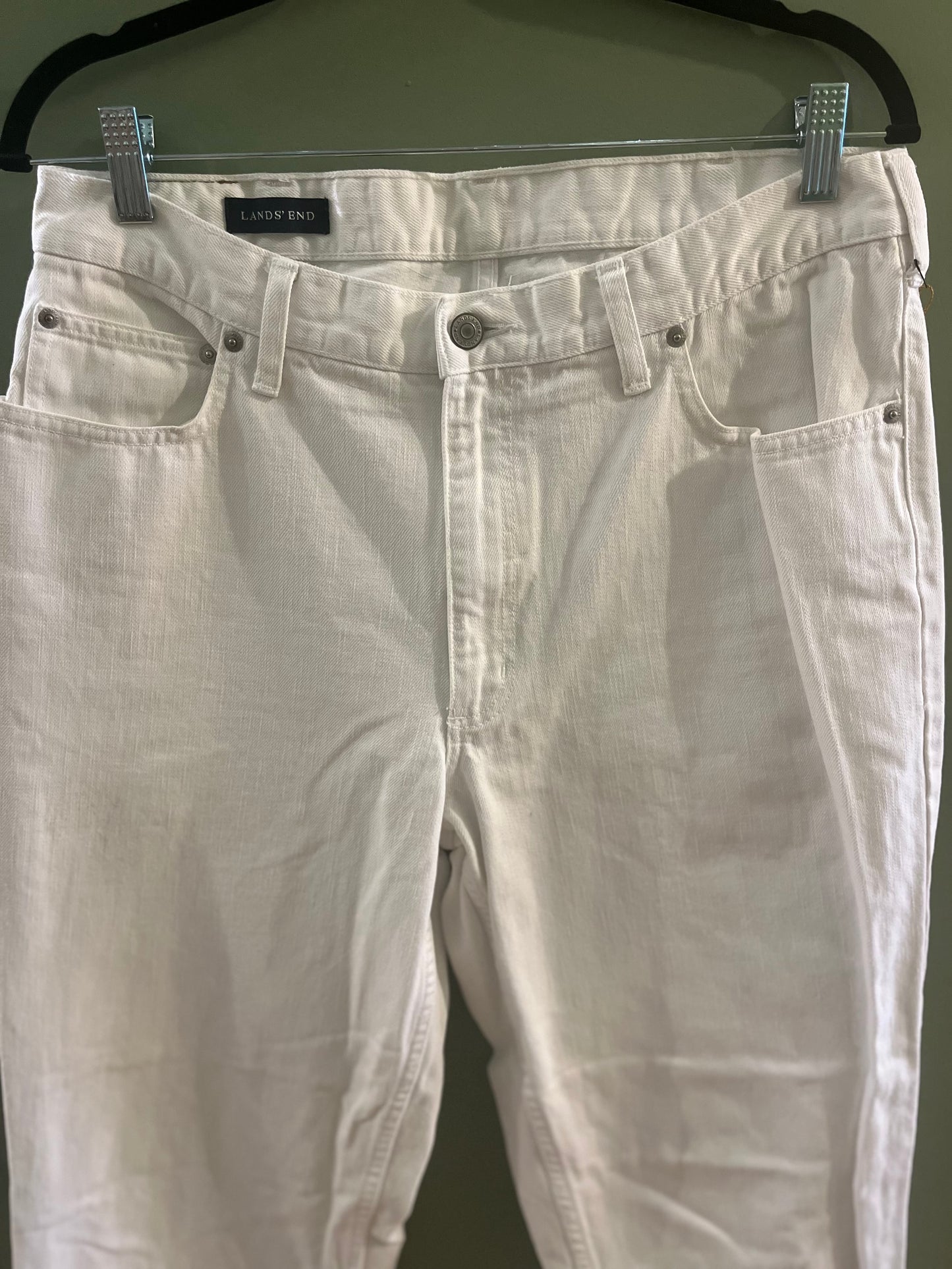 White Land’s End Jeans, 34/large