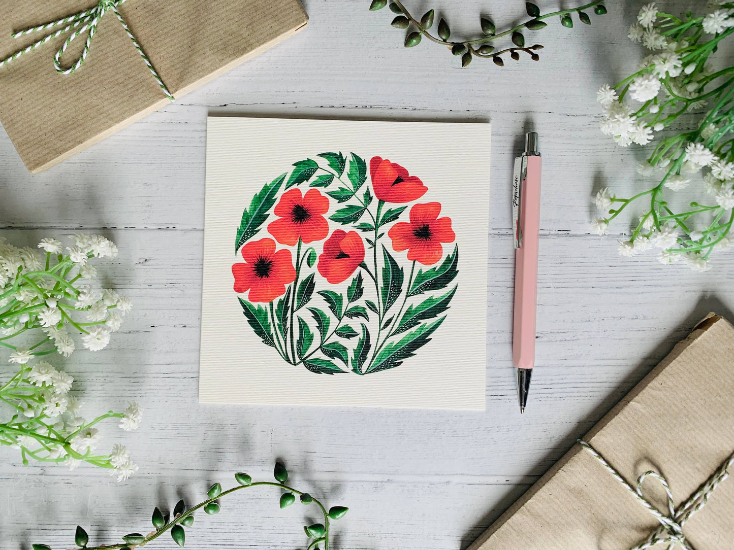Poppies Greeting Card