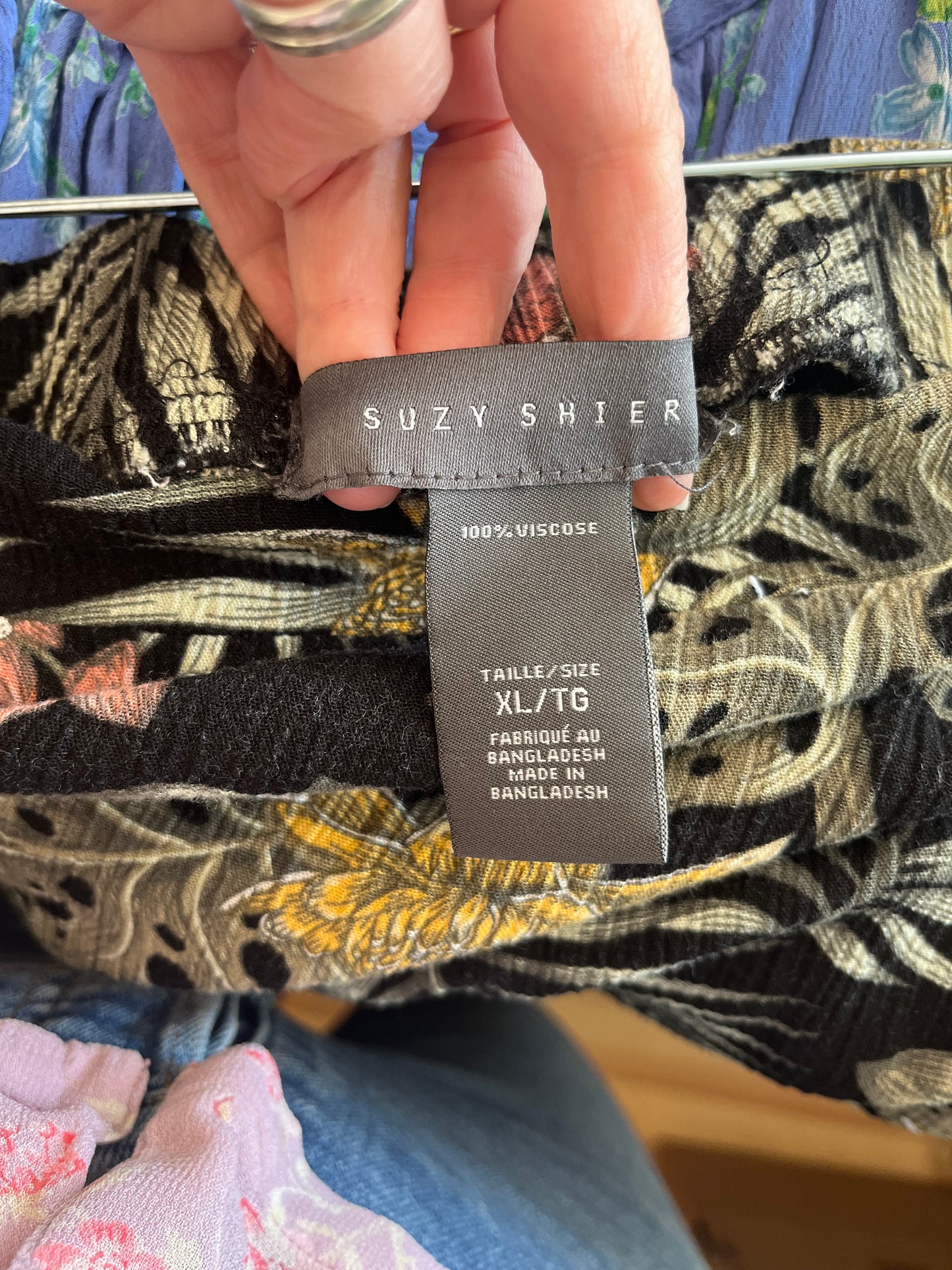 Suzy Shier Botanical Skirt, XL