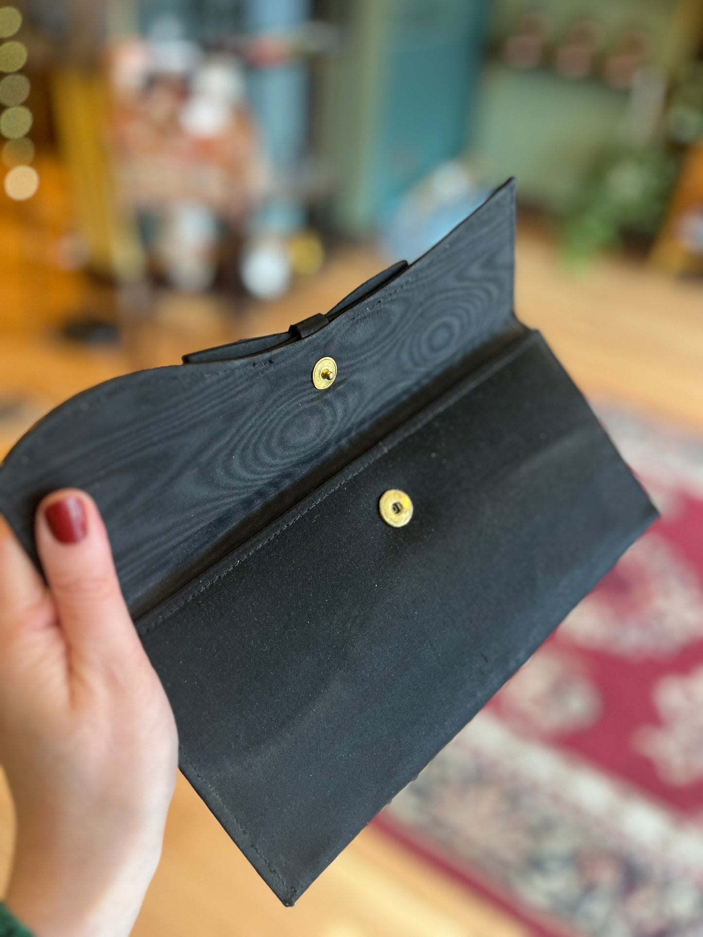 Vintage 1960’s Black Tie Clutch
