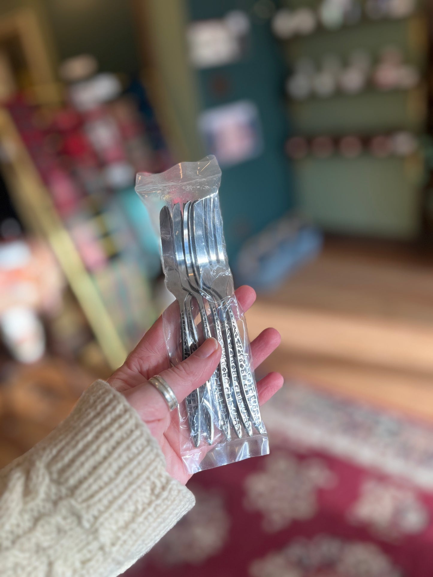 Sale - Vintage Japanese Stainless Steel Tray and Forks