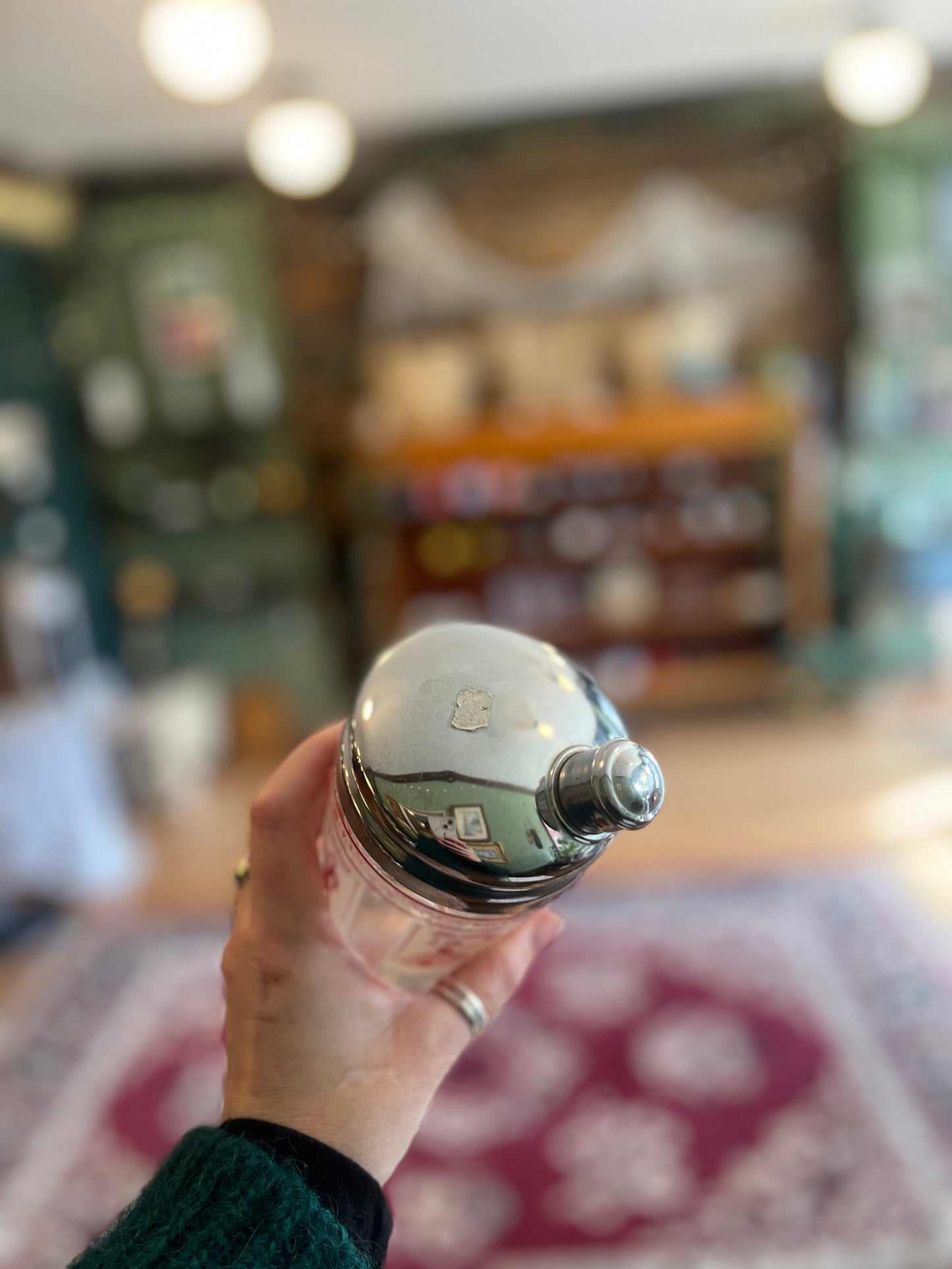 Vintage short cocktail shaker