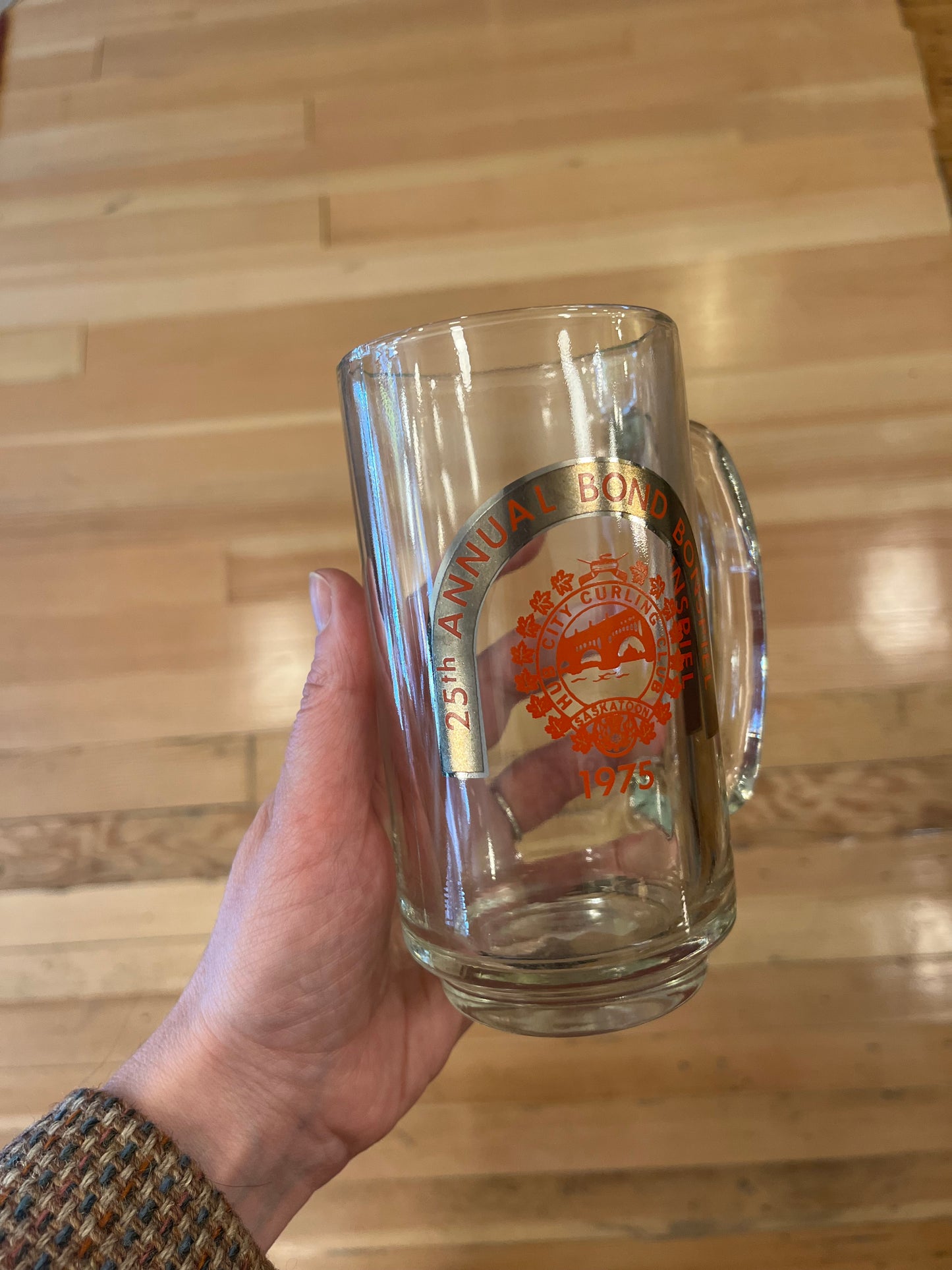 Pair of 1975 Bonspiel Beer Mugs