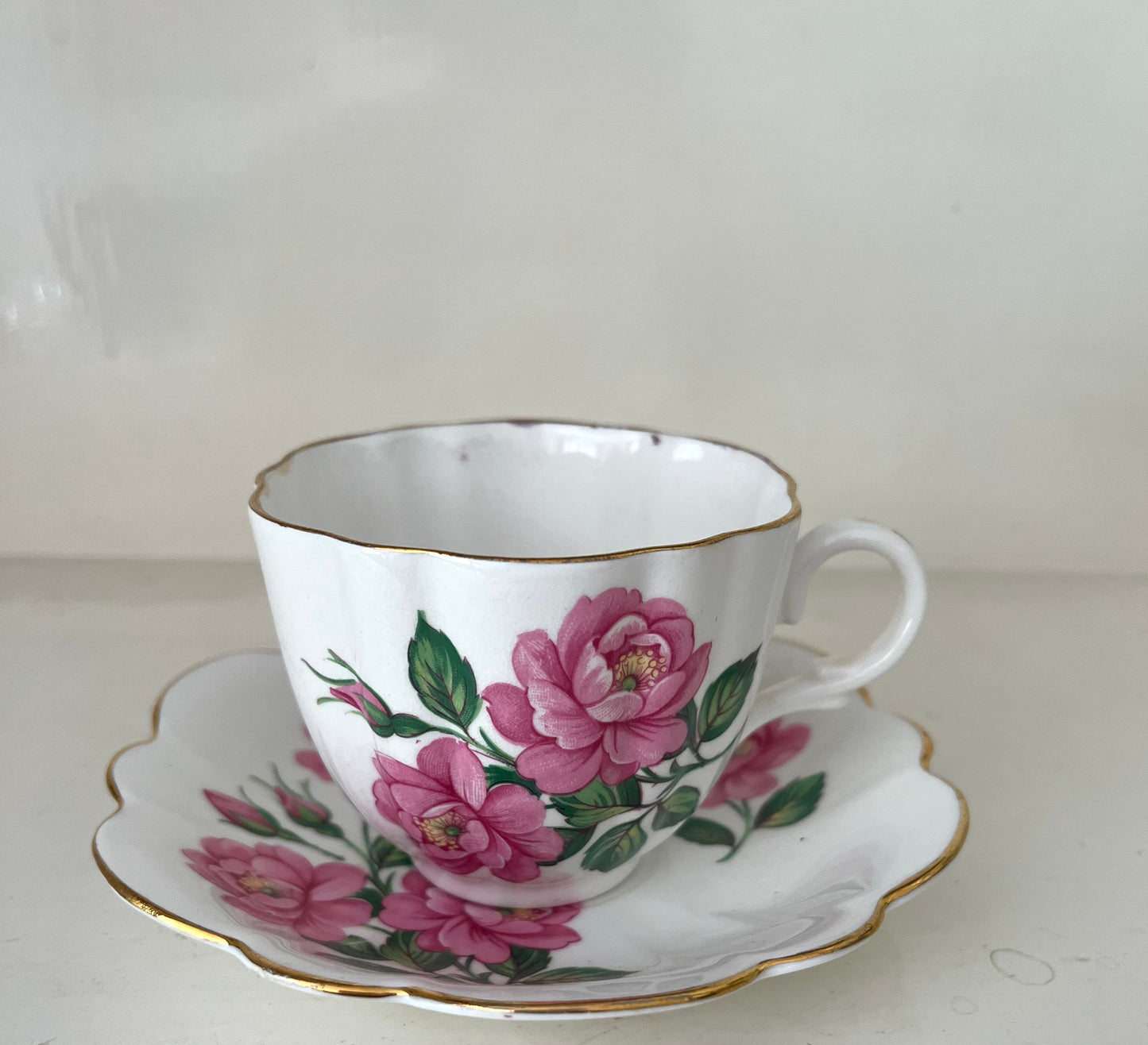 Vintage Kent Bone China Teacup and Saucer