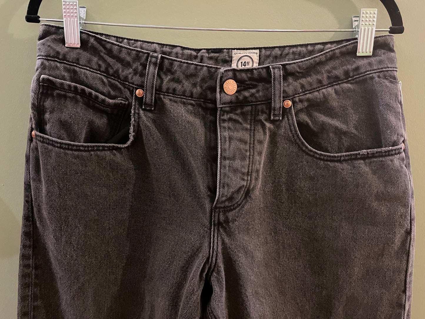 Remo black jeans, 30/S-M