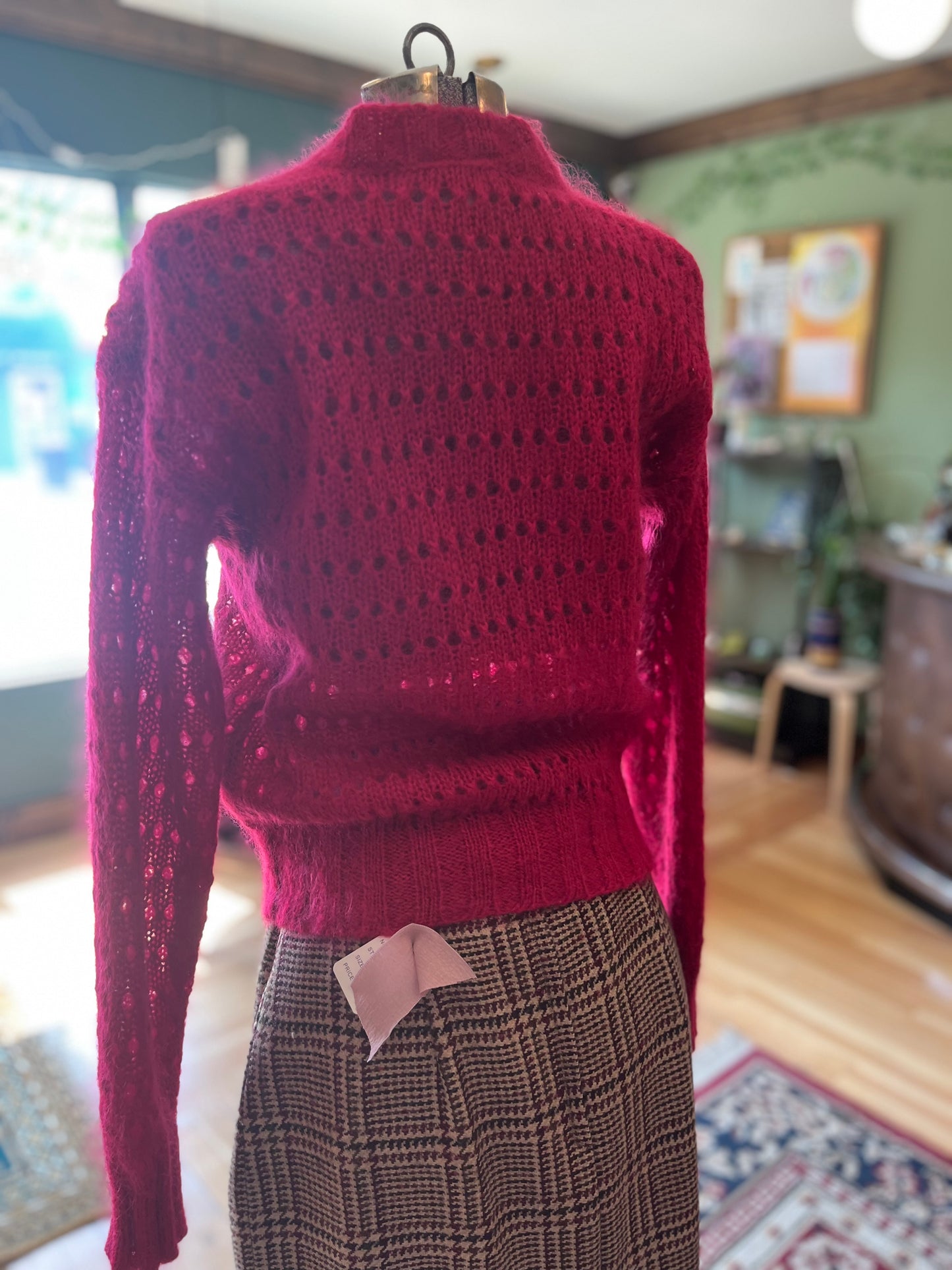 Vintage Hot Pink J.G. Hook Cardi, S/M