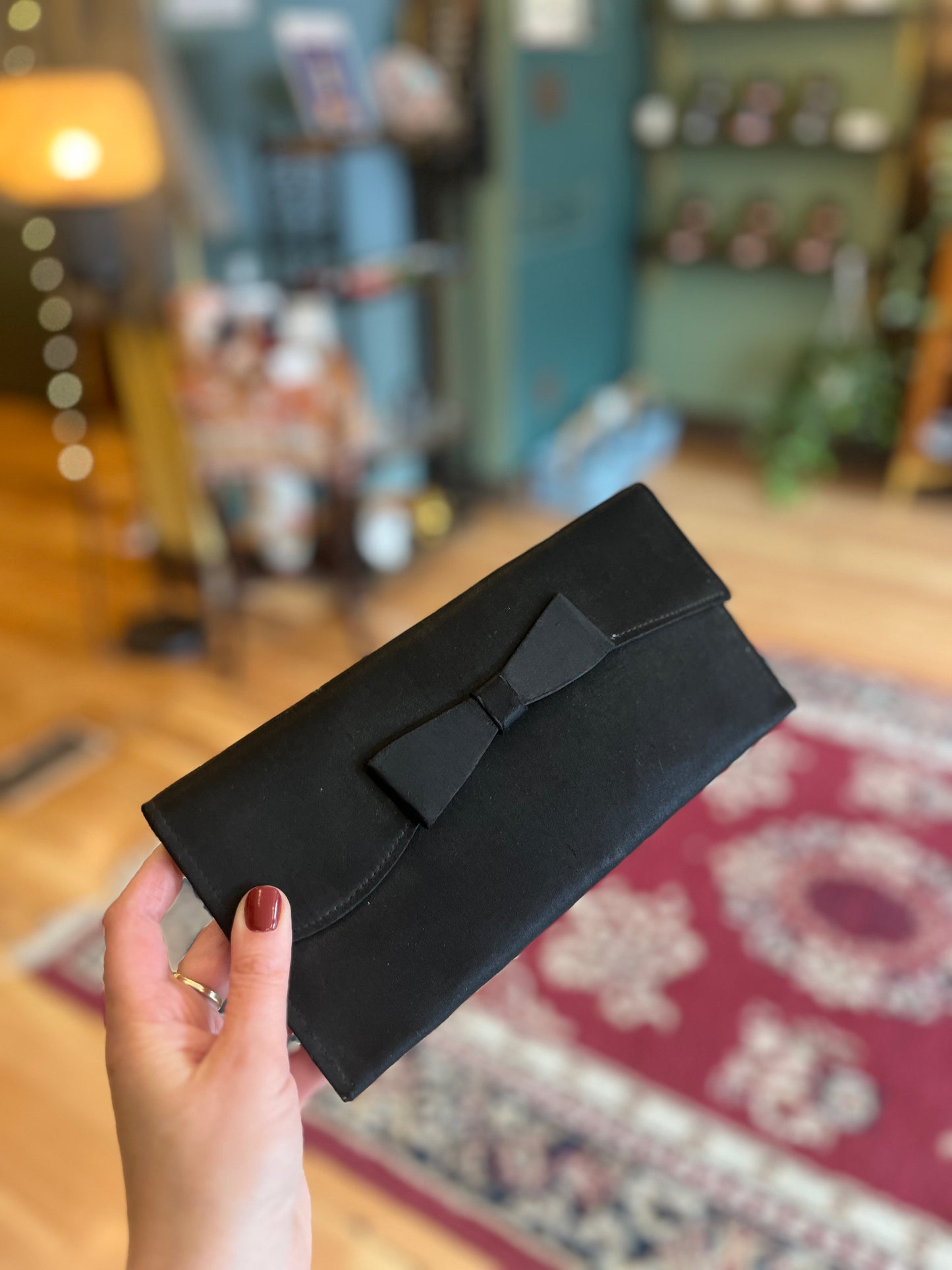 Vintage 1960’s Black Tie Clutch