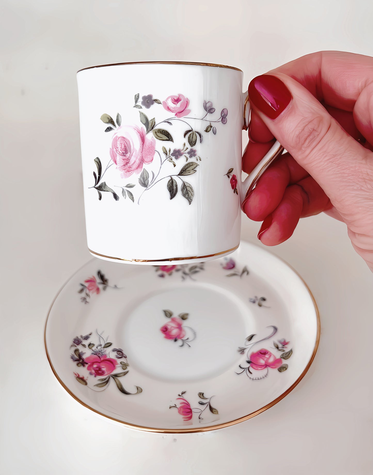 Vintage Royal Chelsea Demitasse Cup & Saucer
