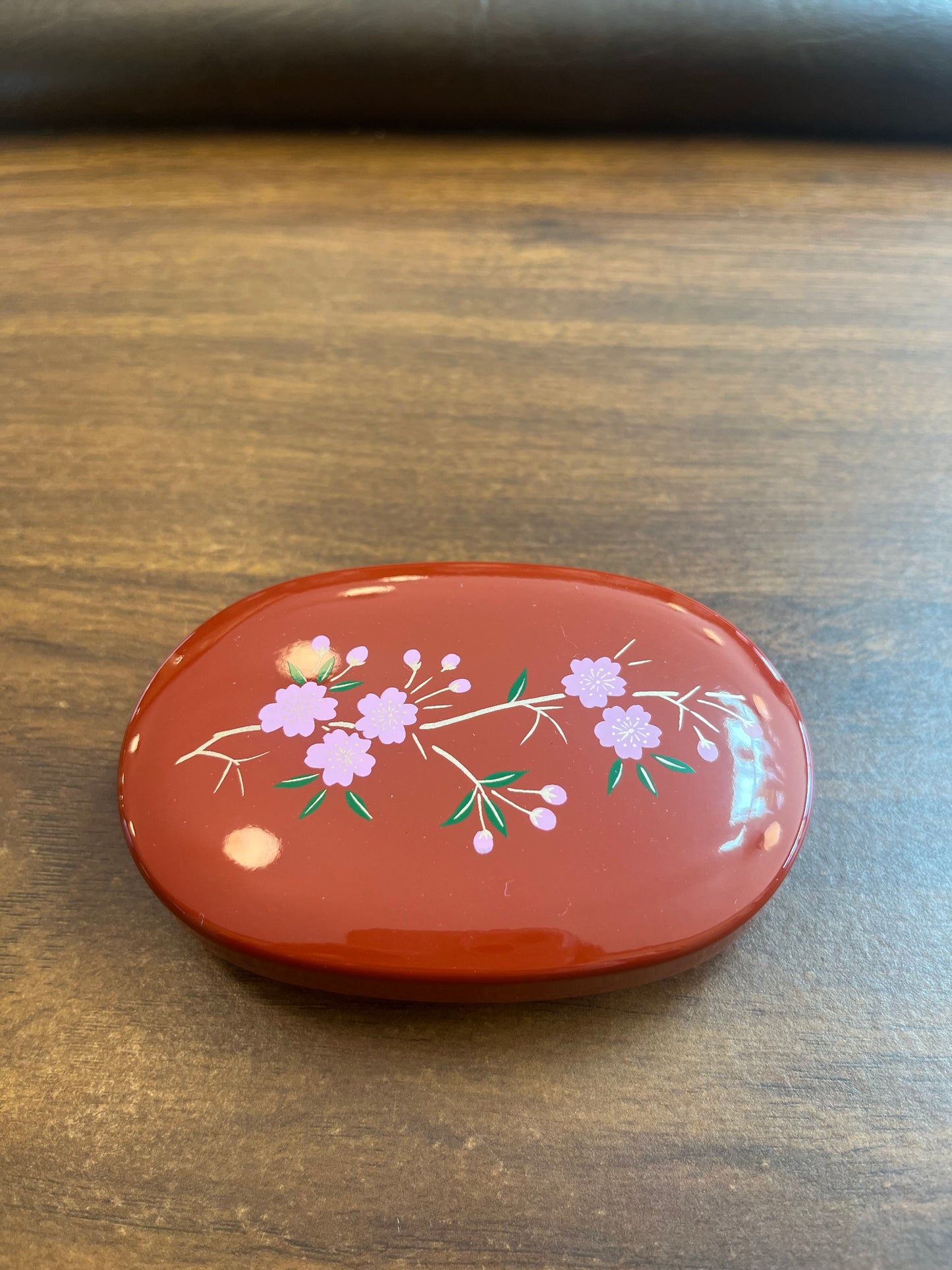 Lacquerware Container - Flowers - Made in Japan