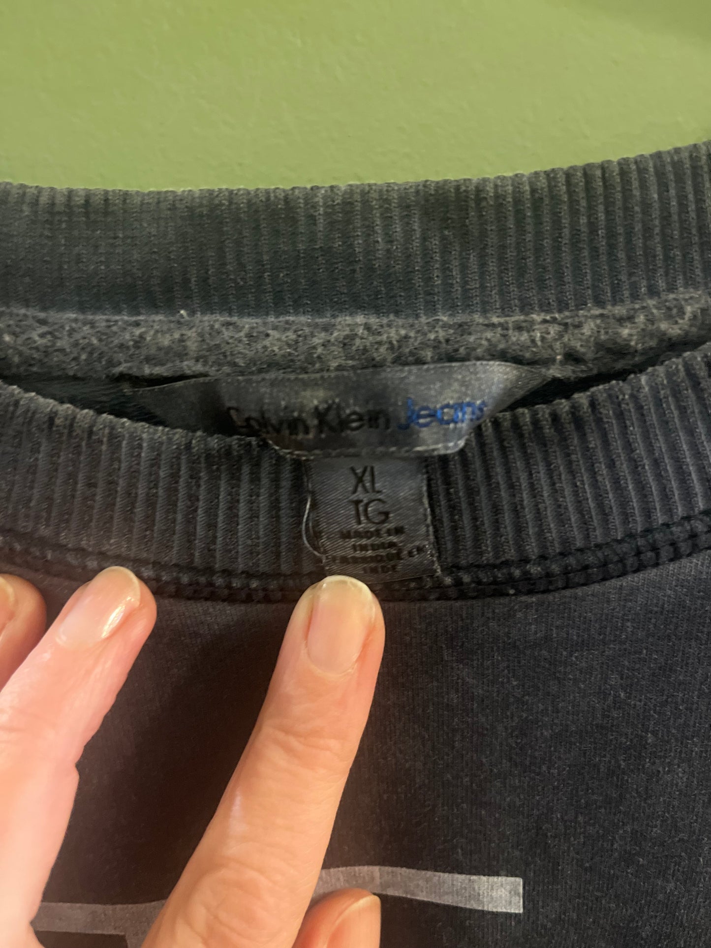 Grey/black Calvin Klein sweatshirt xl