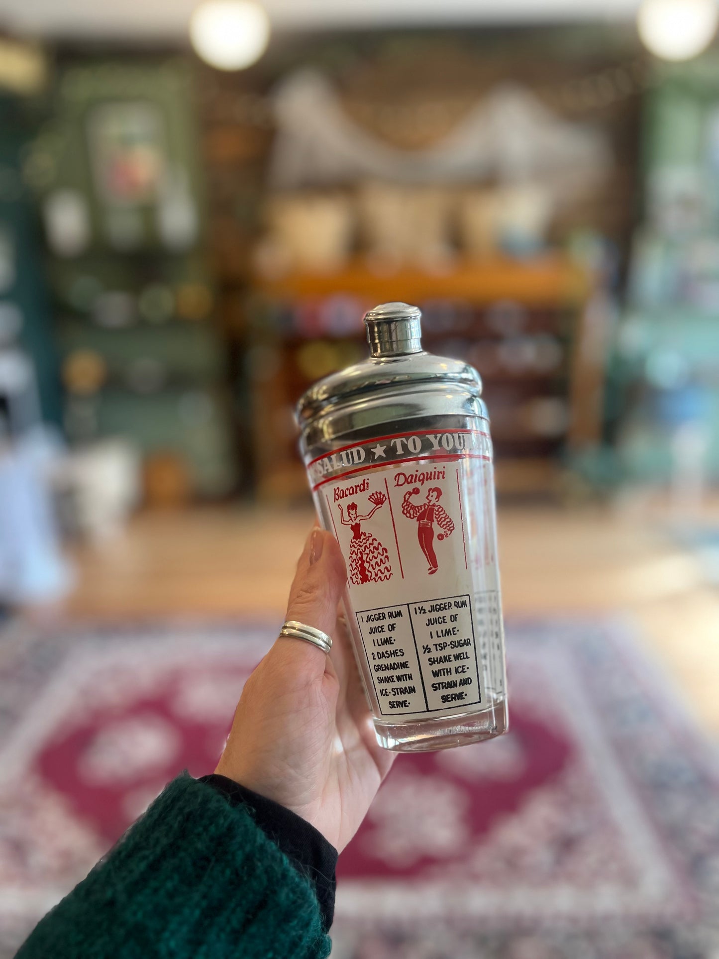 Vintage short cocktail shaker