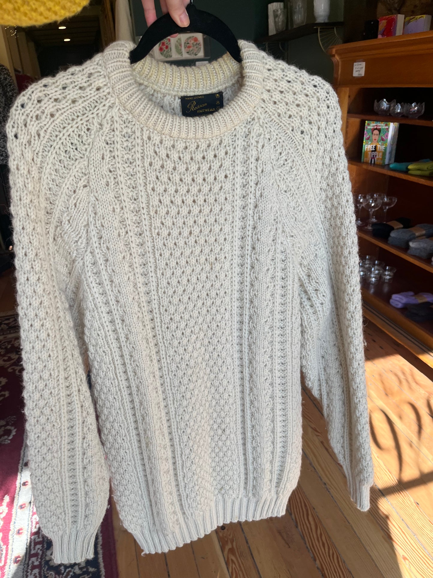 Vintage Rossan Irish wool sweater, xl