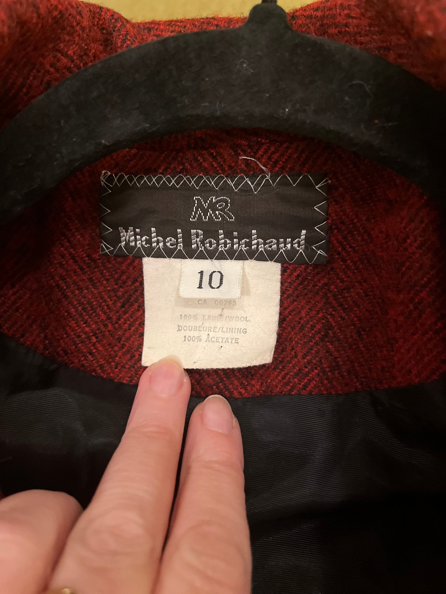 Vintage Michel Robichaud Wool Jacket, S/M