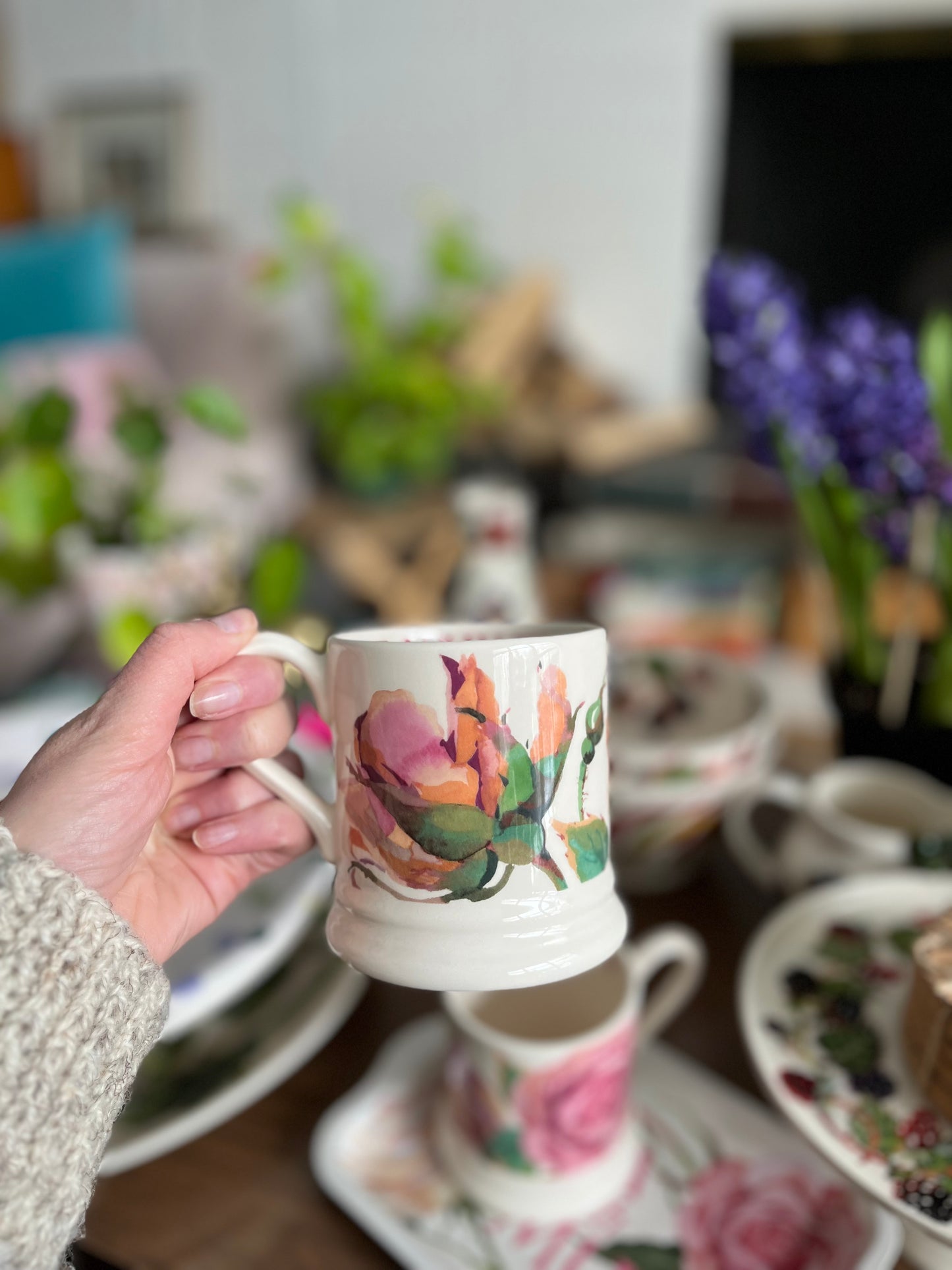 Emma Bridgewater Roses All My Life Mug, seconds