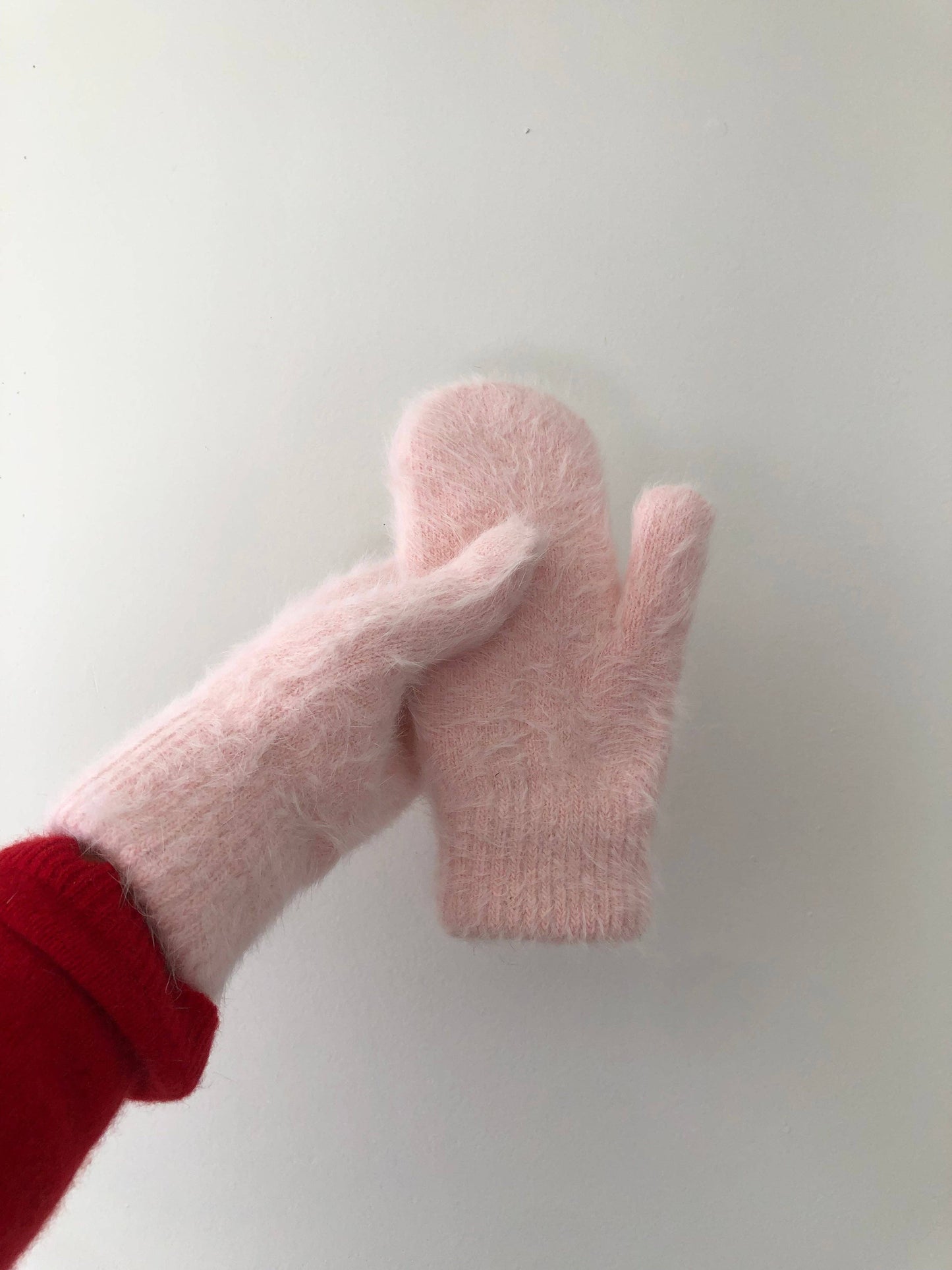Sale! FLUFFY ANGORA MITTENS - crystal brights