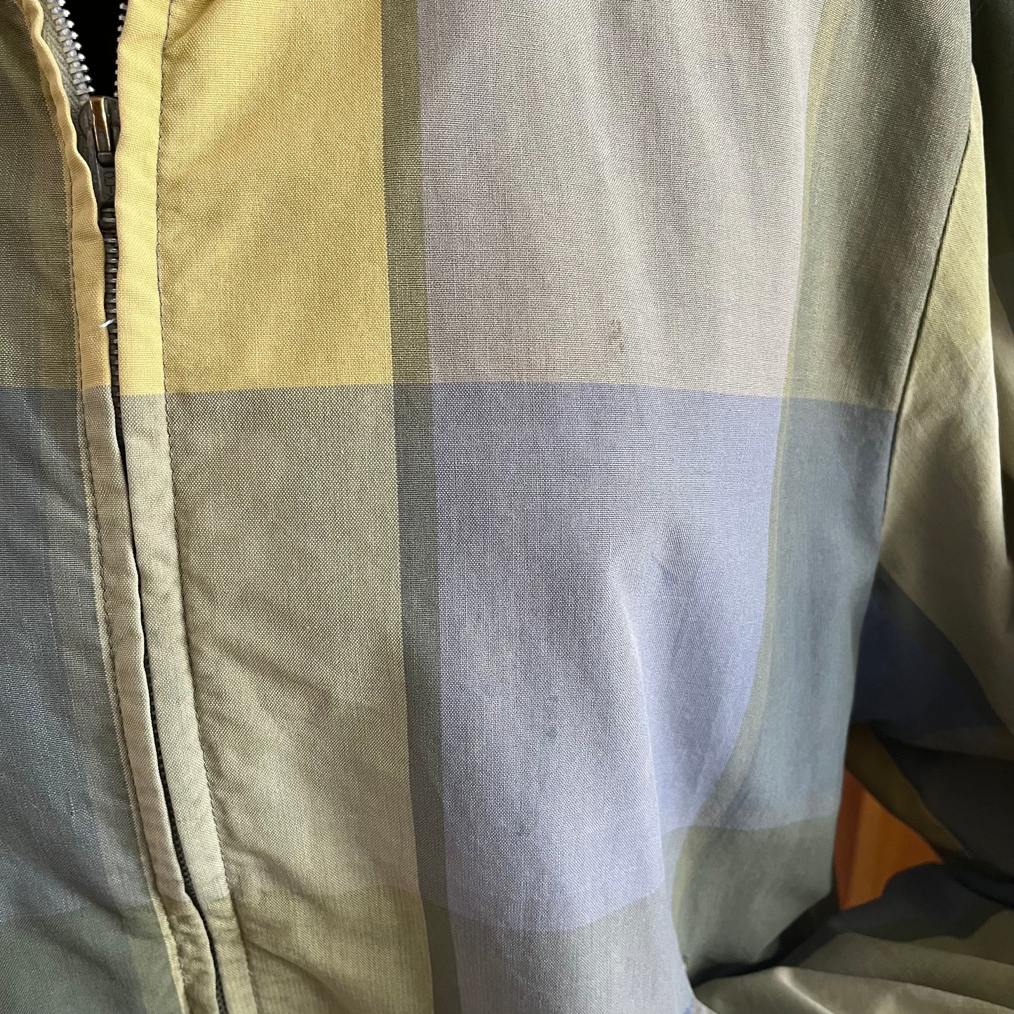 Sale! Vintage 1940/50/60’s Plaid Zip-up Jacket, Medium