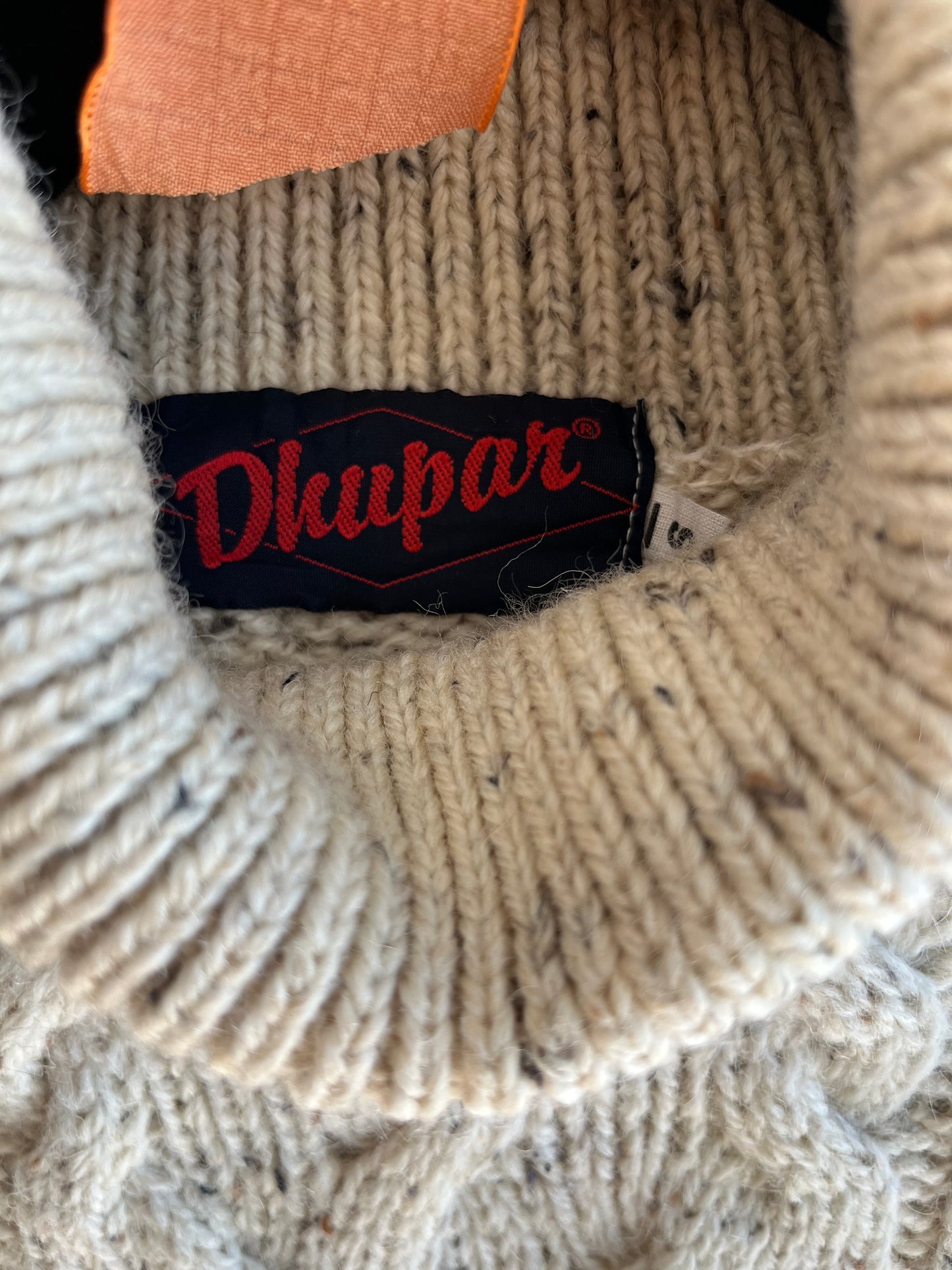 Non vintage Dhupar wool turtleneck sweater, medium