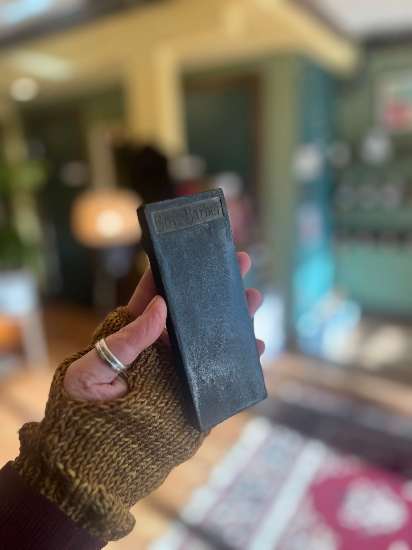 Vintage ‘Boss Barber’ Razor Sharpening Stone