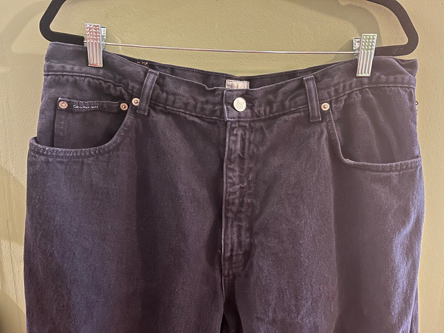 Vintage 90’s Calvin Klein black jeans, 38/XL