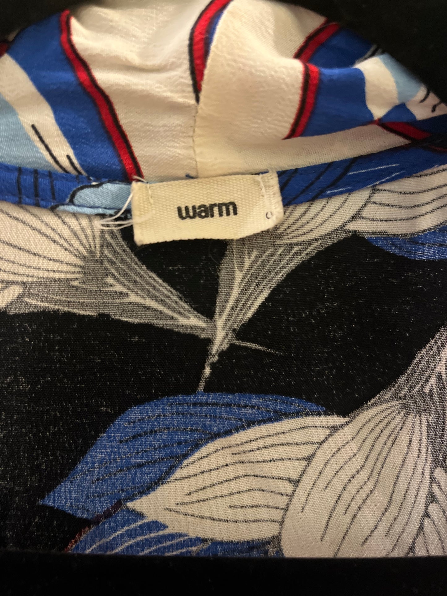 WARM brand Blue Floral Blazer/Cardigan, Small