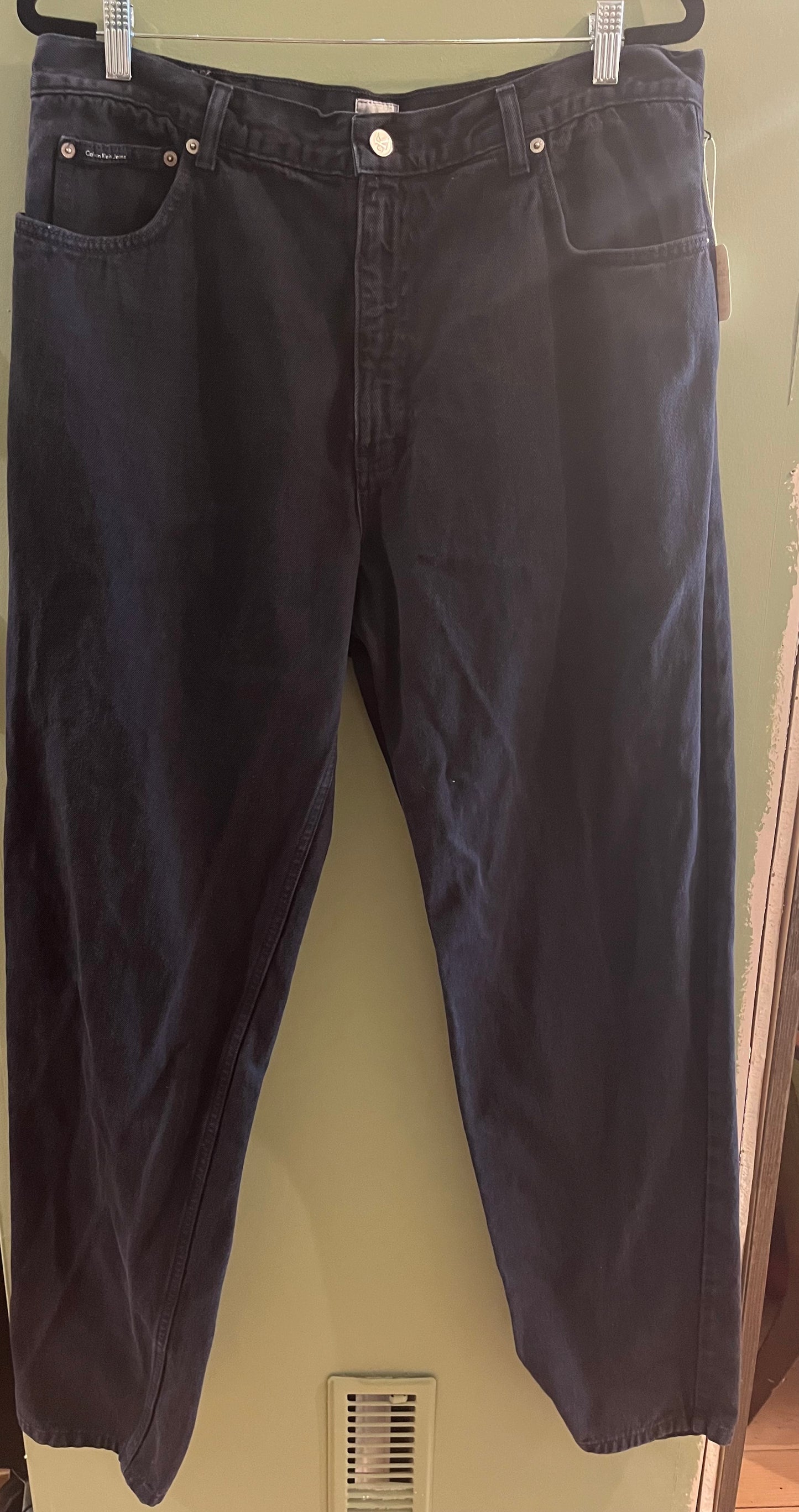 Vintage 90’s Calvin Klein black jeans, 38/XL