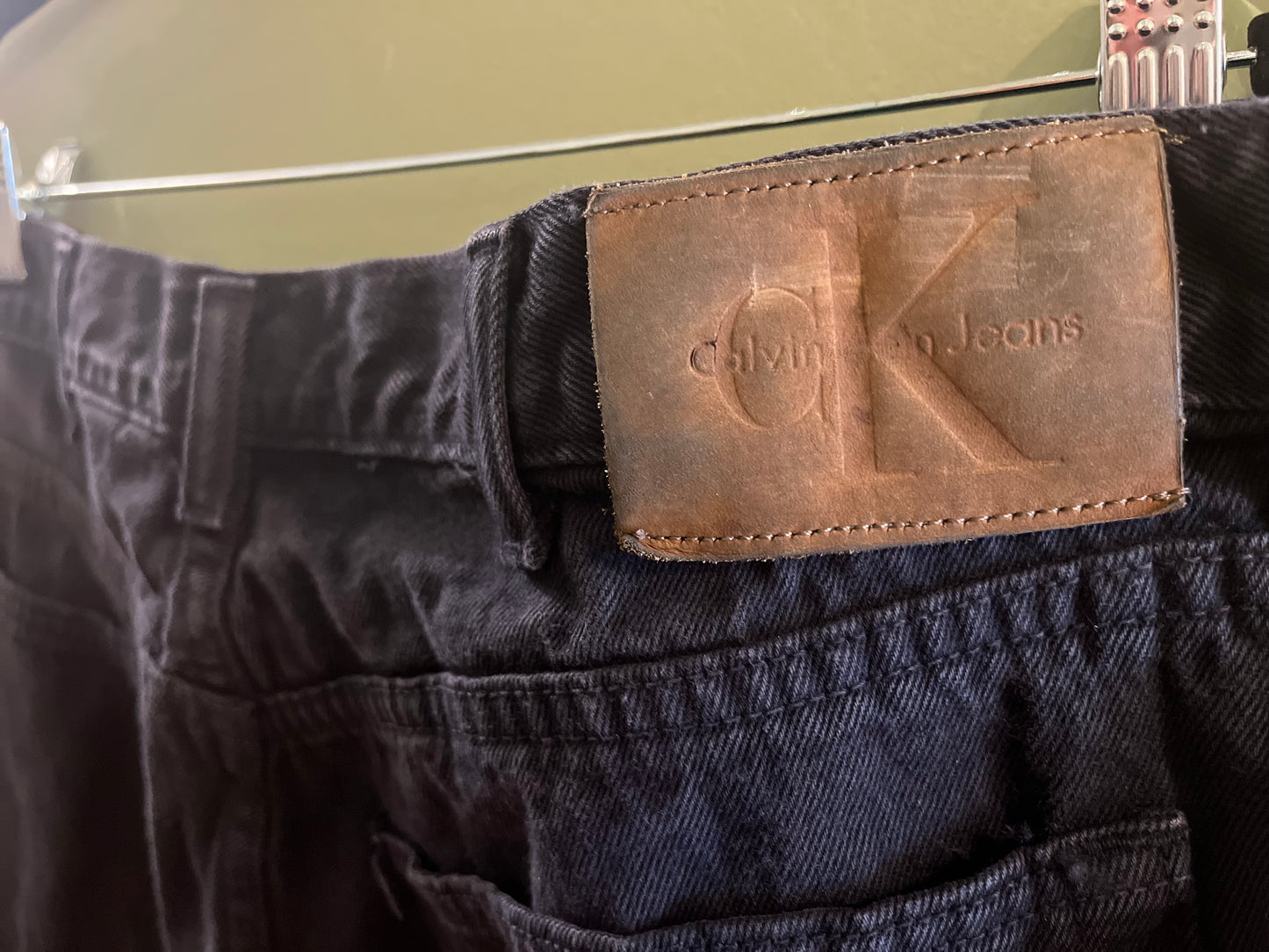 Vintage 90’s Calvin Klein black jeans, 38/XL