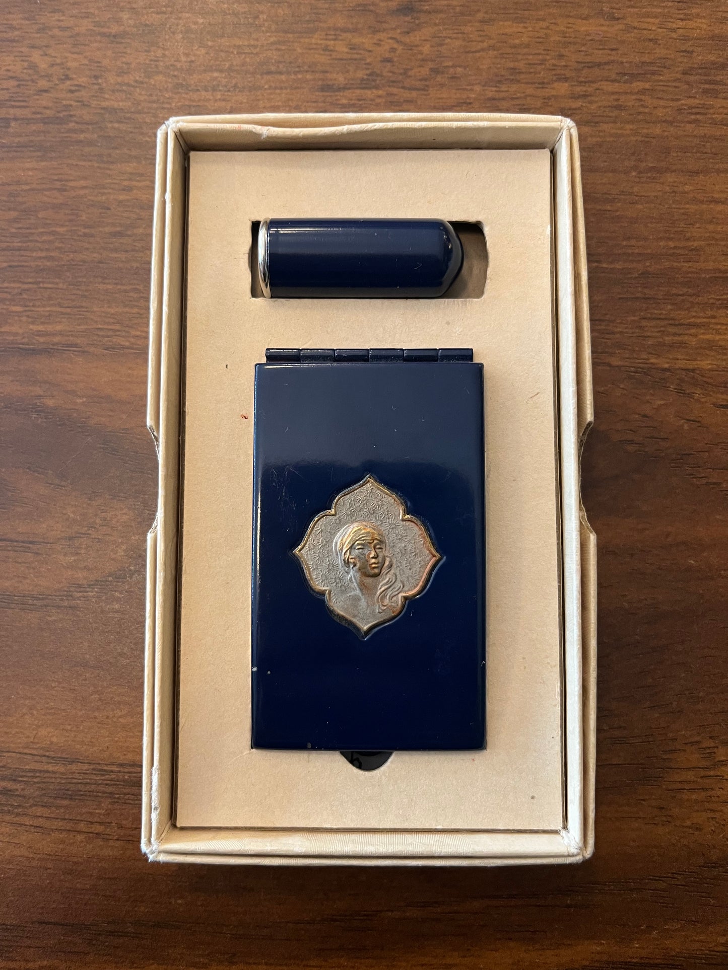 Vintage 1920’s Vashé Unused Compact and Lipstick Tube