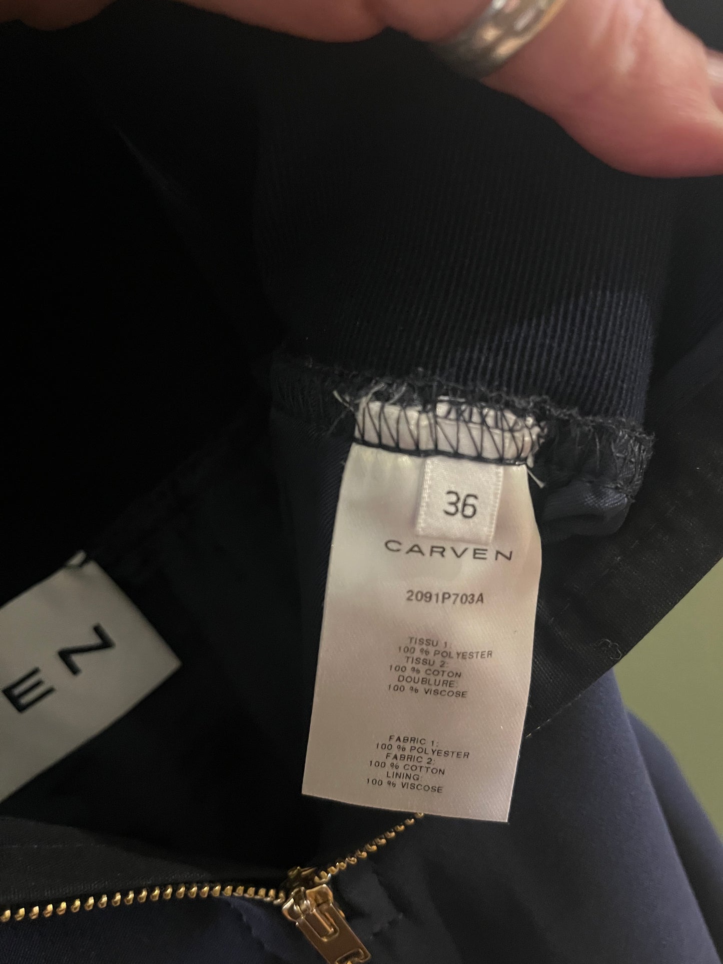 Carven navy trousers, small