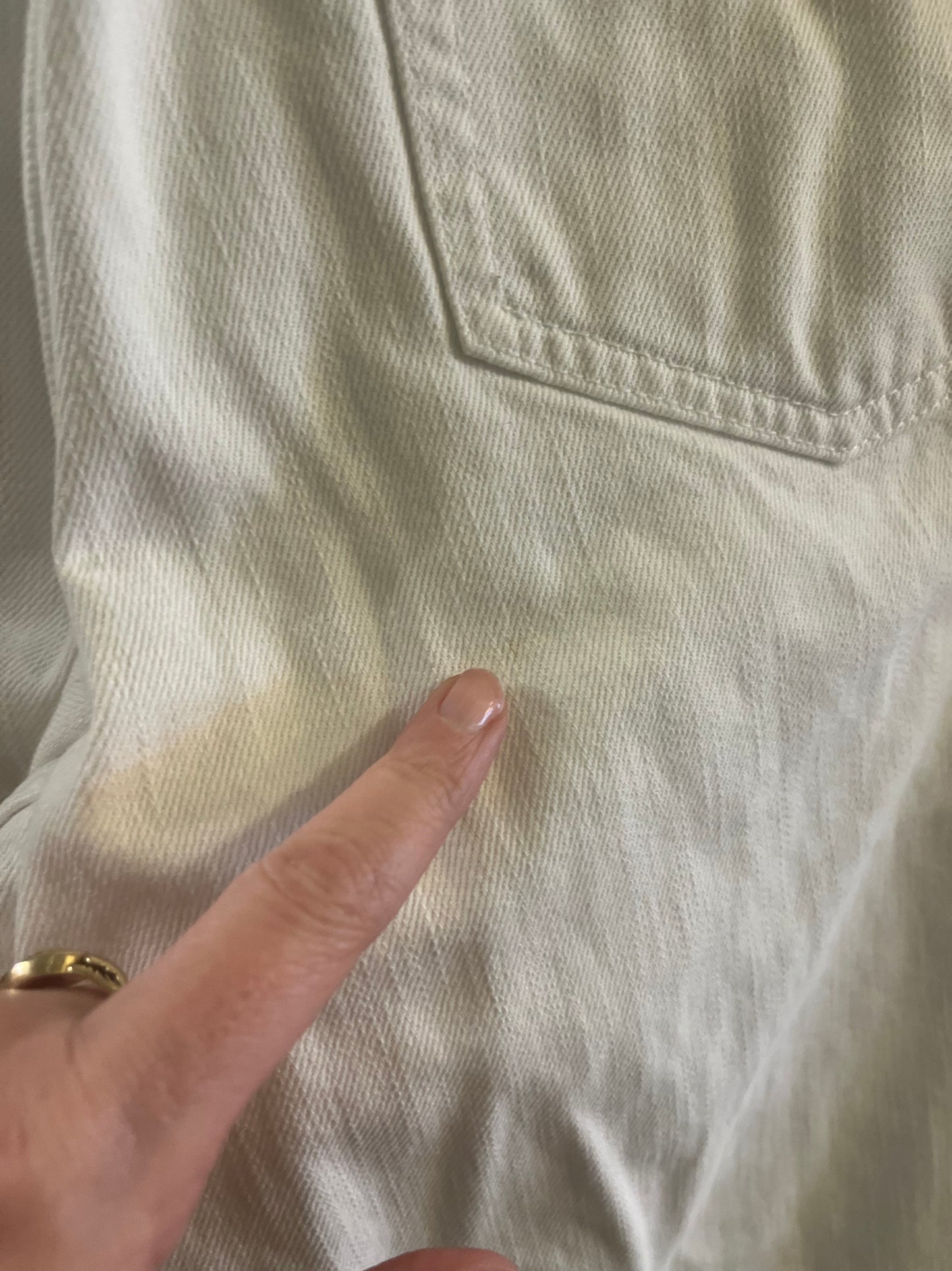 White Land’s End Jeans, 34/large